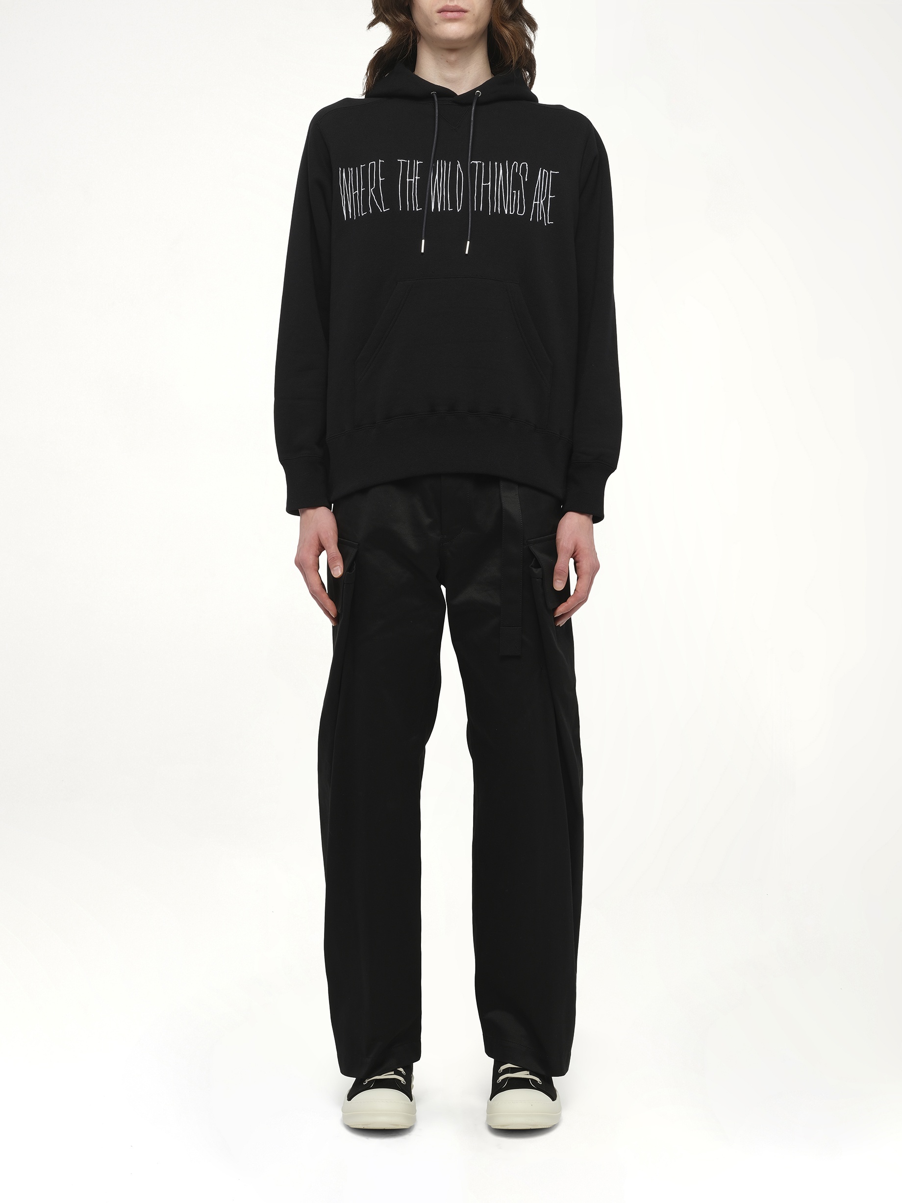 WHERE THE WILD THINGS ARE Logo Hoodie in Black - 7