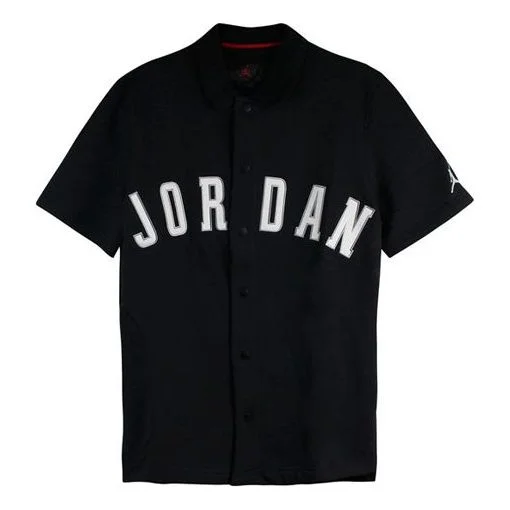 Air Jordan Athleisure Casual Sports Basketball Short Sleeve Black AJ1111-010 - 1