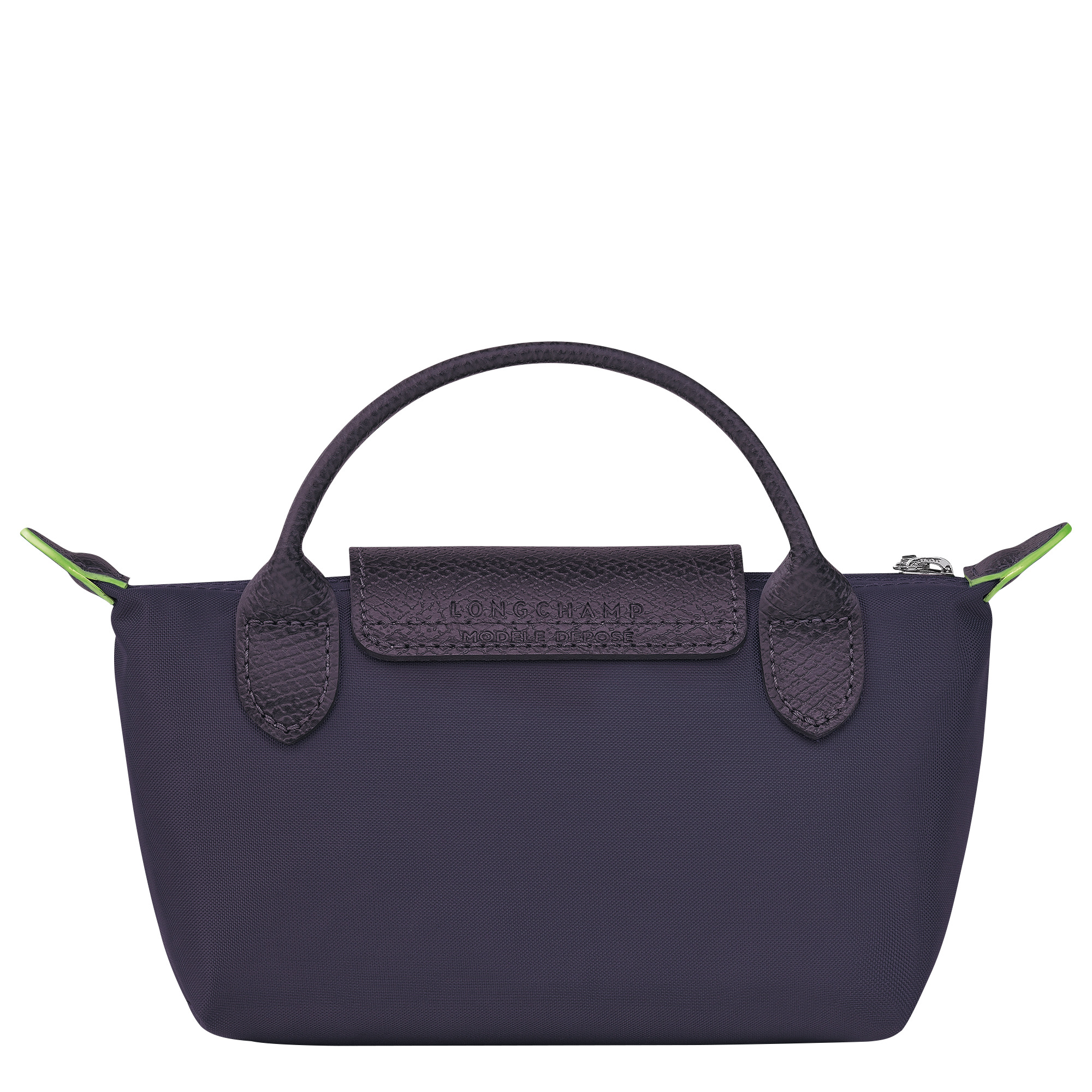 Le Pliage Green Pouch with handle Bilberry - Recycled canvas - 3