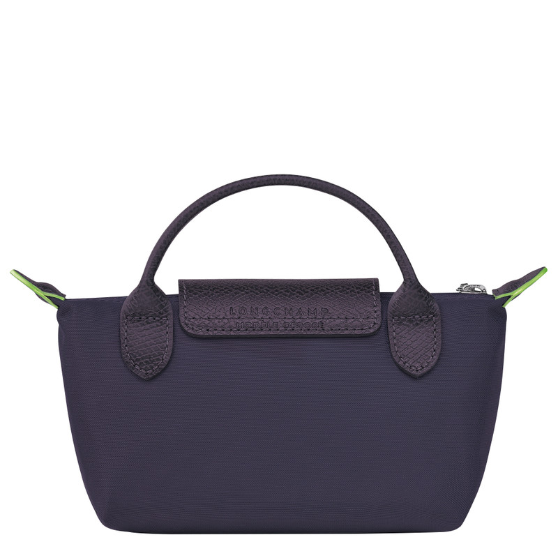 Le Pliage Green Pouch with handle Bilberry - Recycled canvas 3