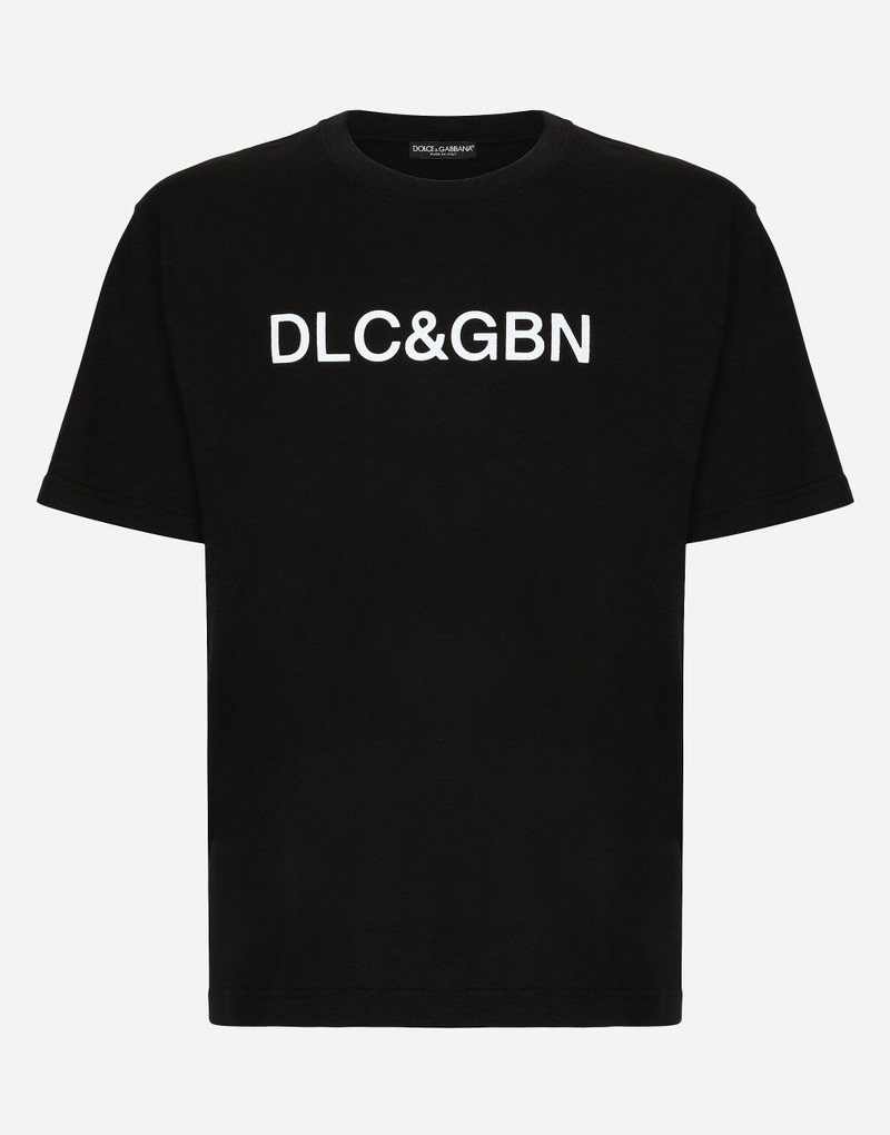 Cotton T-shirt with Dolce&Gabbana logo - 1