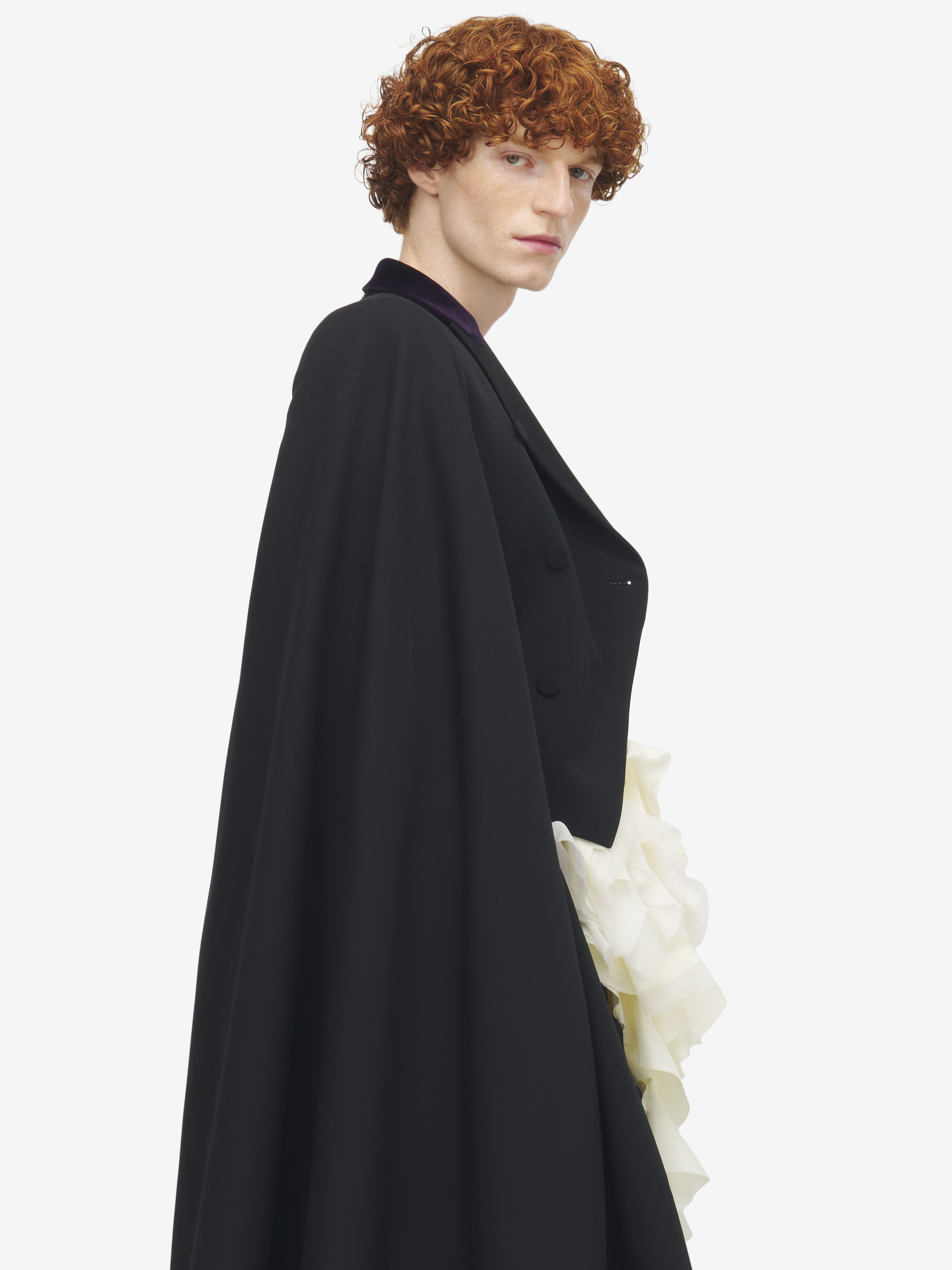 Double-breasted Cape Coat - 5