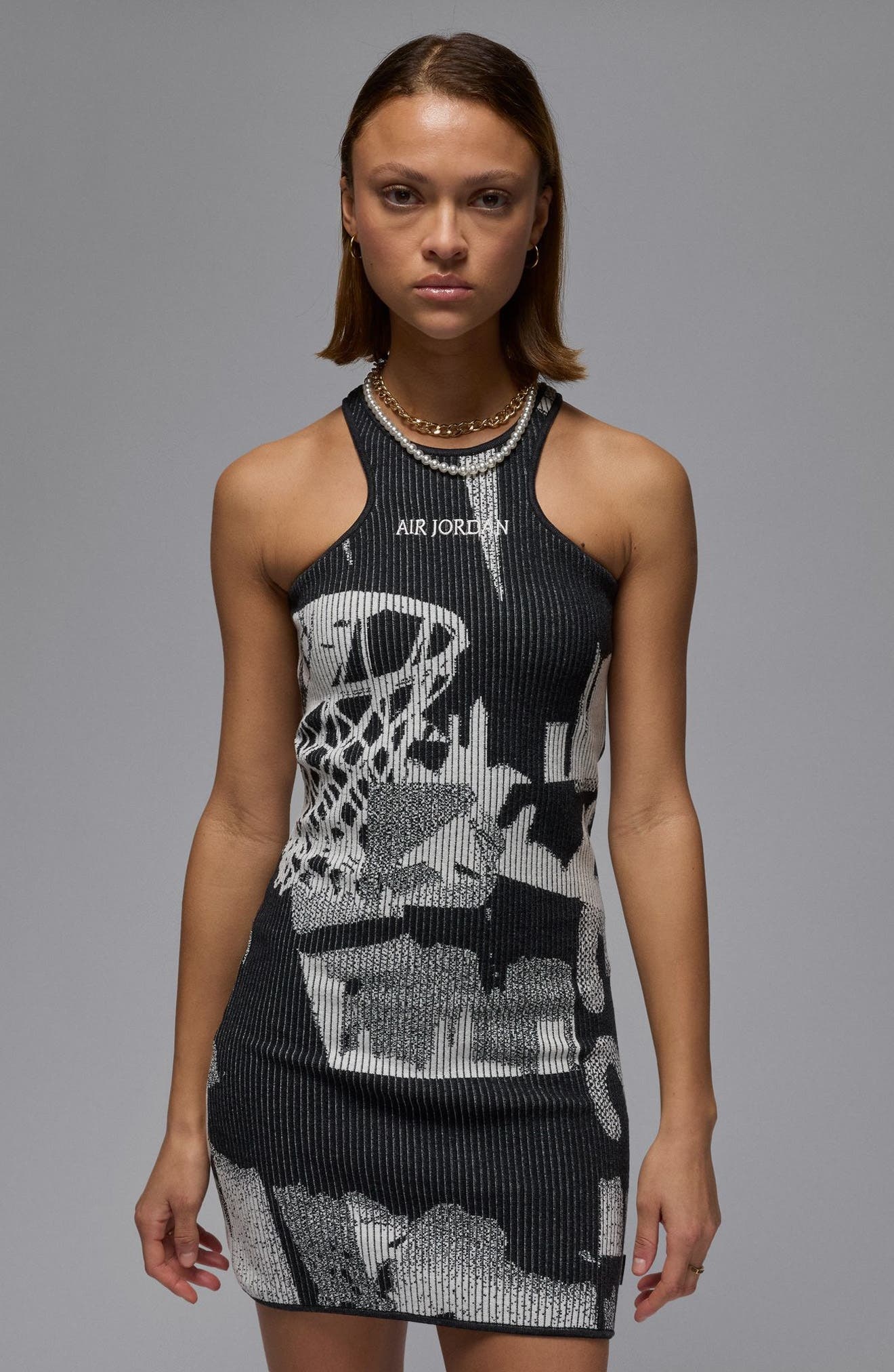 Air Jordan Rib Body-Con Dress in Sail at Nordstrom - 4