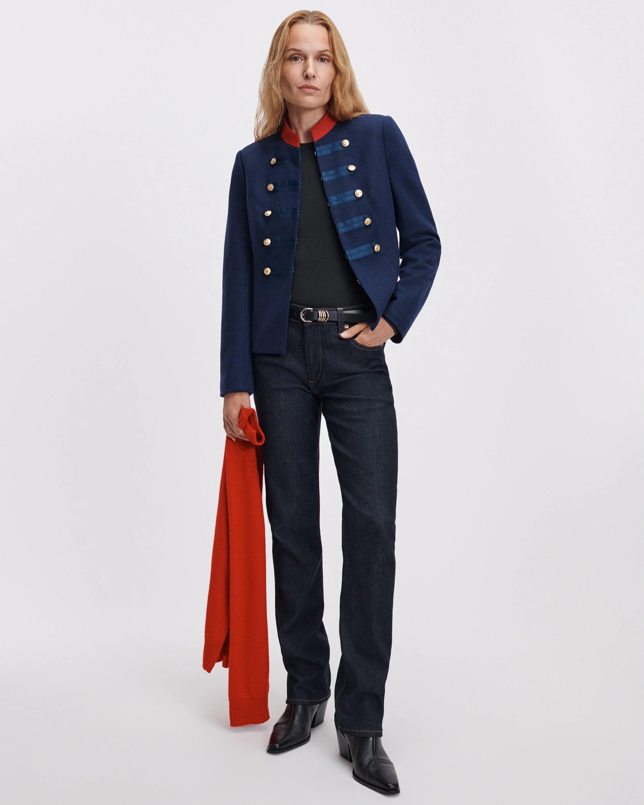 Sutton Cigarette Jean Mid-Rise in Vintage Stretch Denim - 1