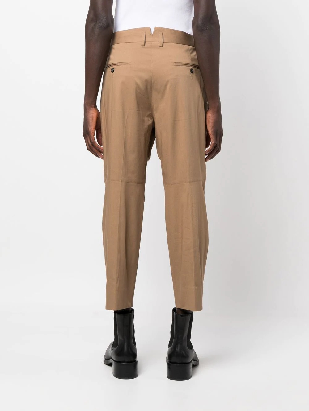 slim-cut chino trousers - 4
