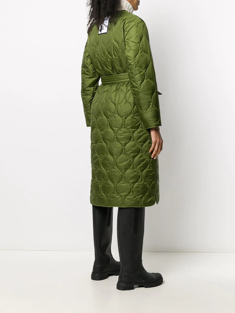 x Alexa Chung Martha collarless quilted coat - 4