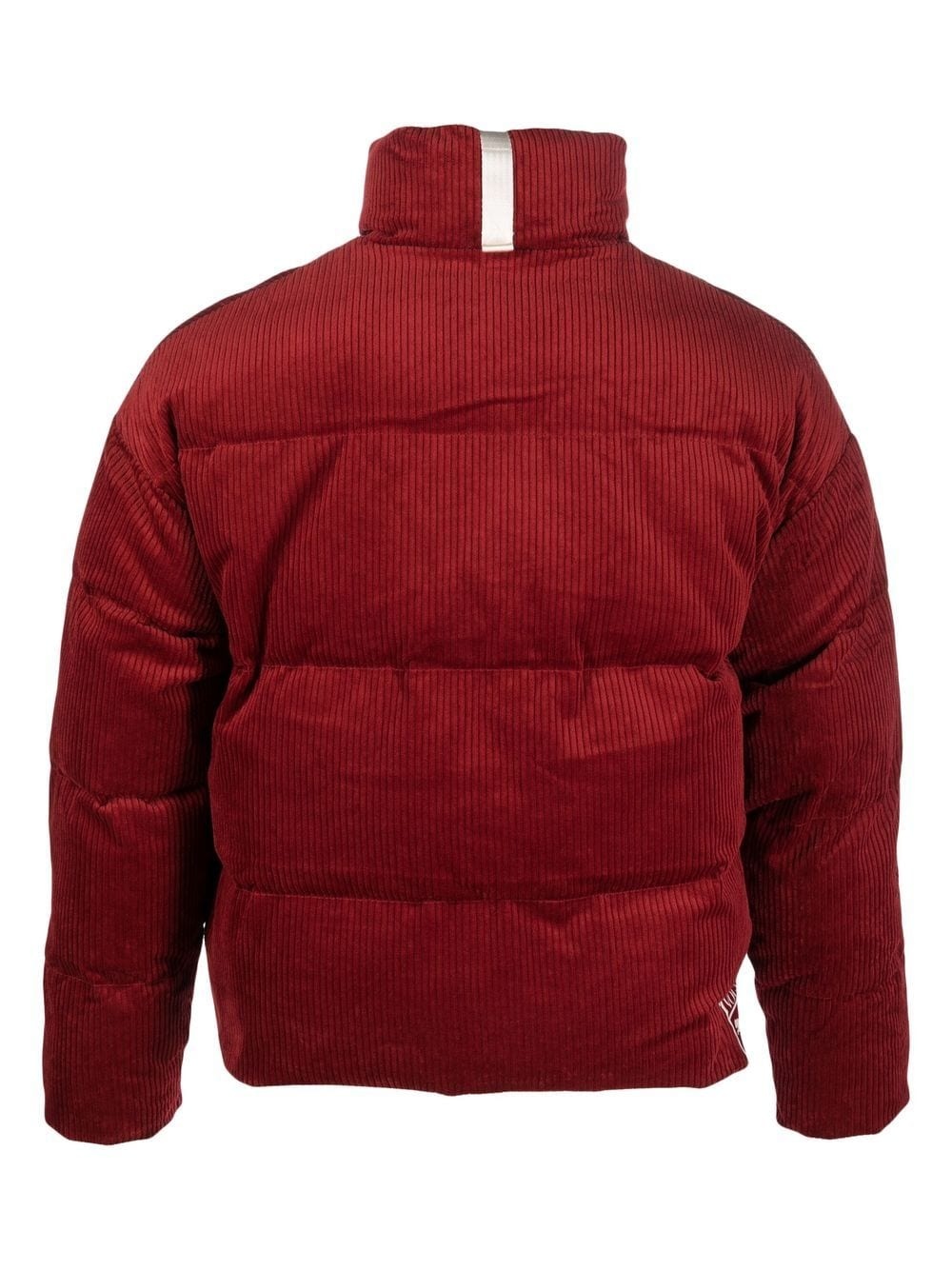 patch-detail corduroy padded jacket - 2