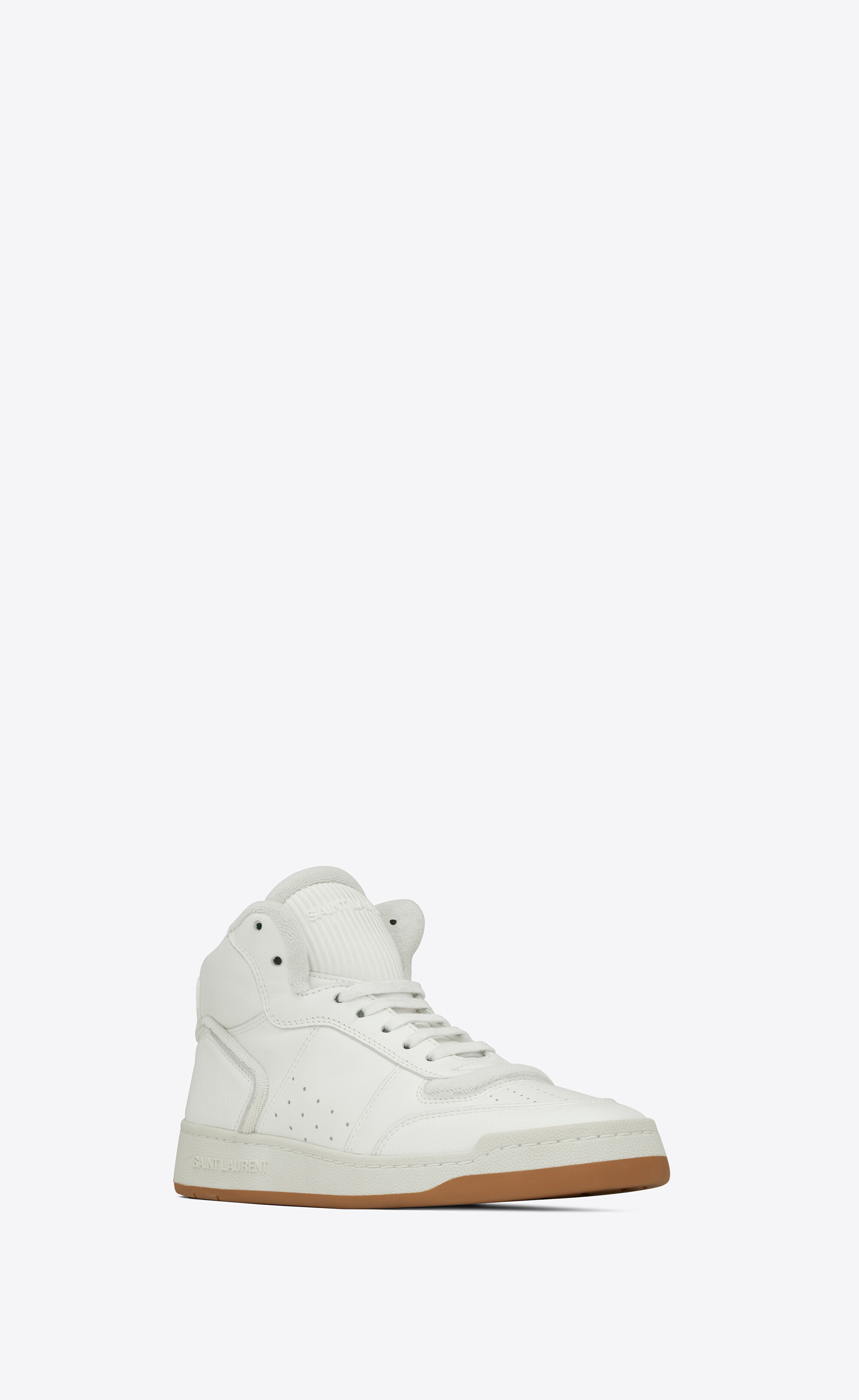 sl/80 mid-top sneakers in smooth and grained leather - 4