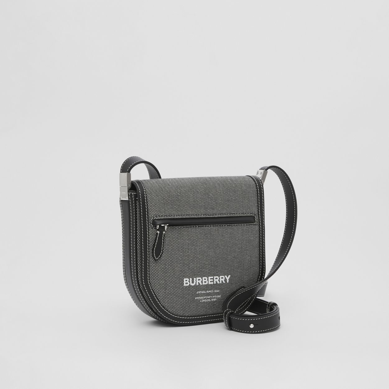 Mini Horseferry Print Cotton Olympia Crossbody Bag - 9