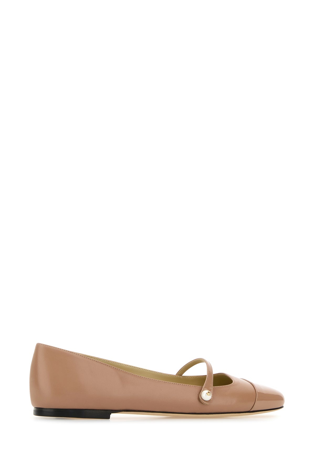 Skin pink nappa leather ballerinas - 3
