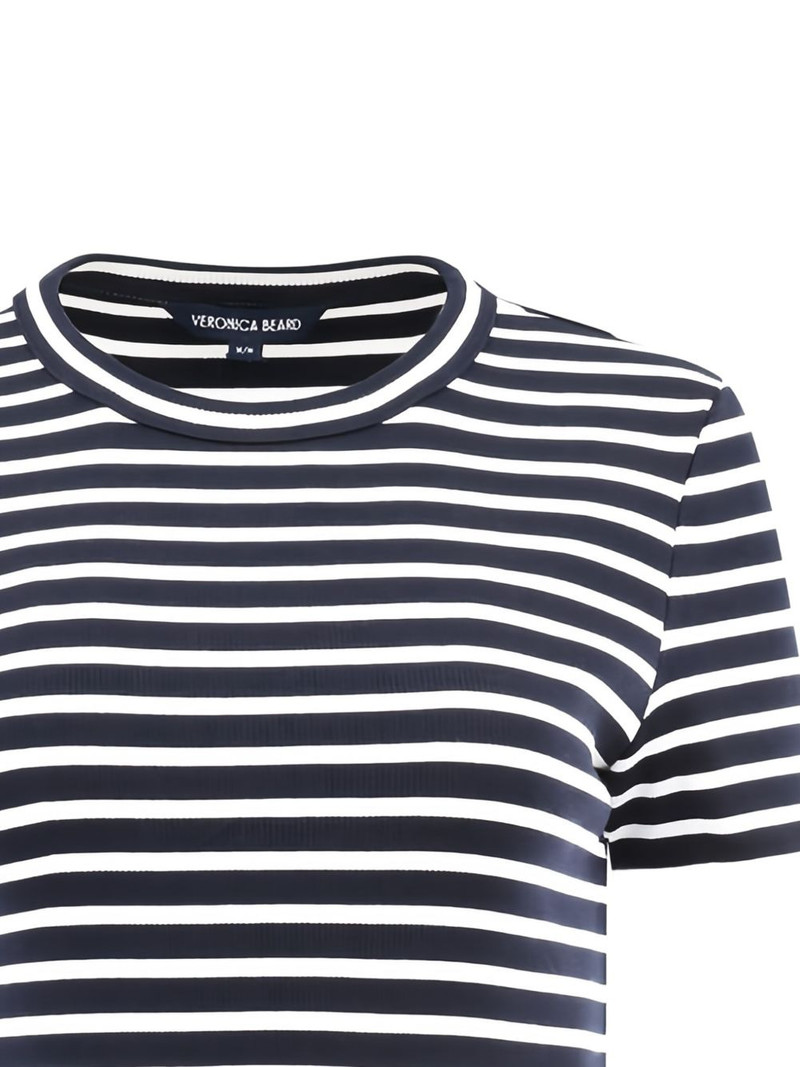VERONICA BEARD Pruitt striped crew-neck T-shirt outlook