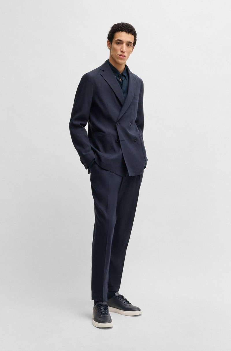 BOSS REGULAR-FIT BUTTON-DOWN SHIRT IN LINEN outlook