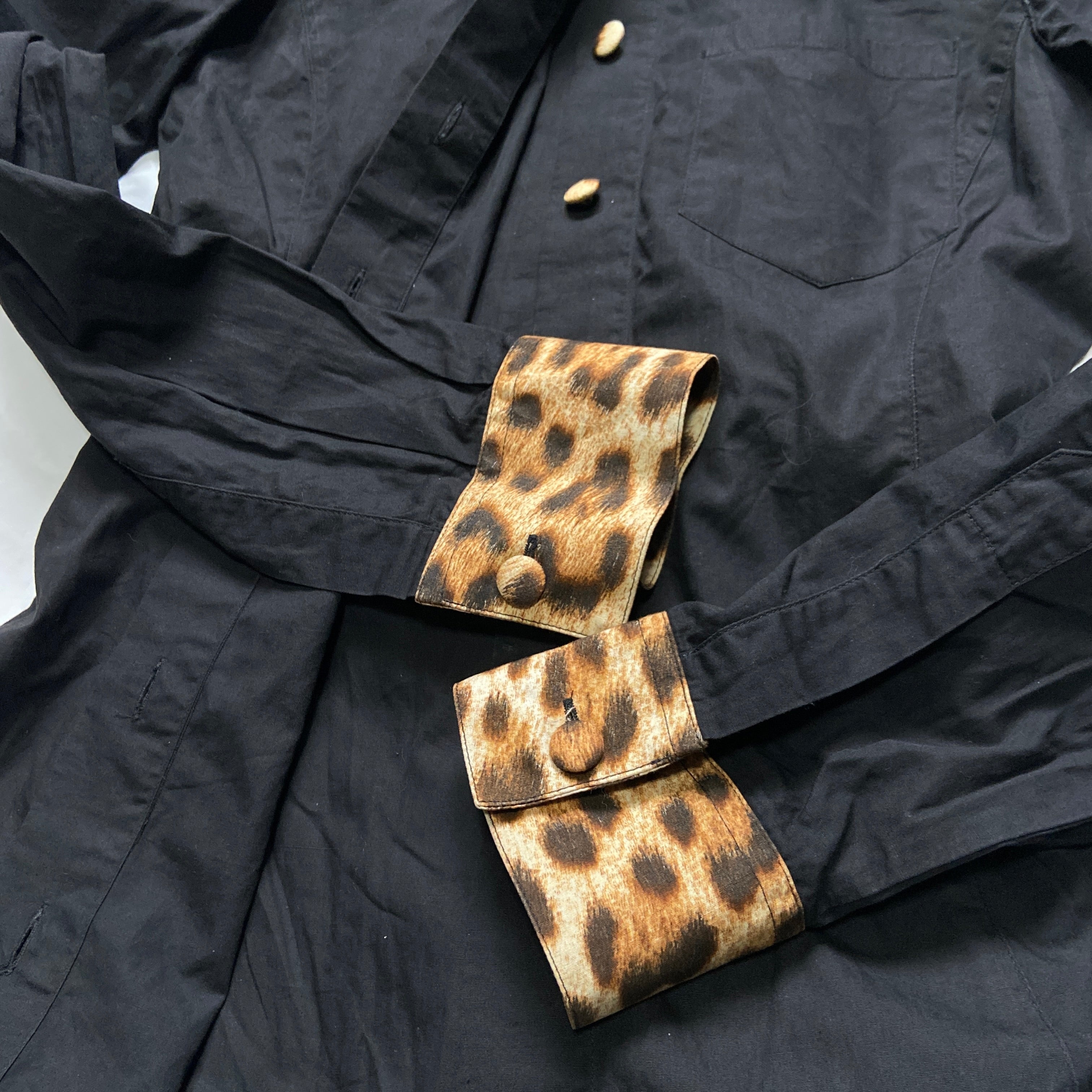 Jean Paul Gaultier fw97 leopard print tailored shirt S - 5