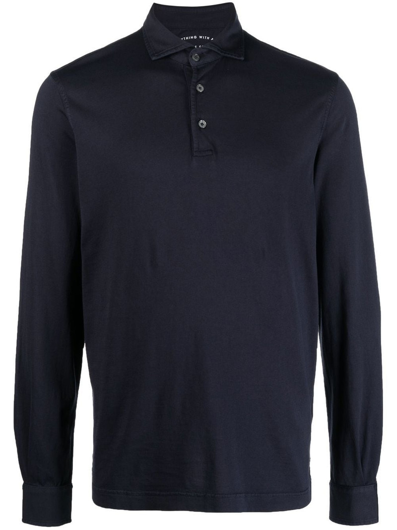 long-sleeved polo shirt 1
