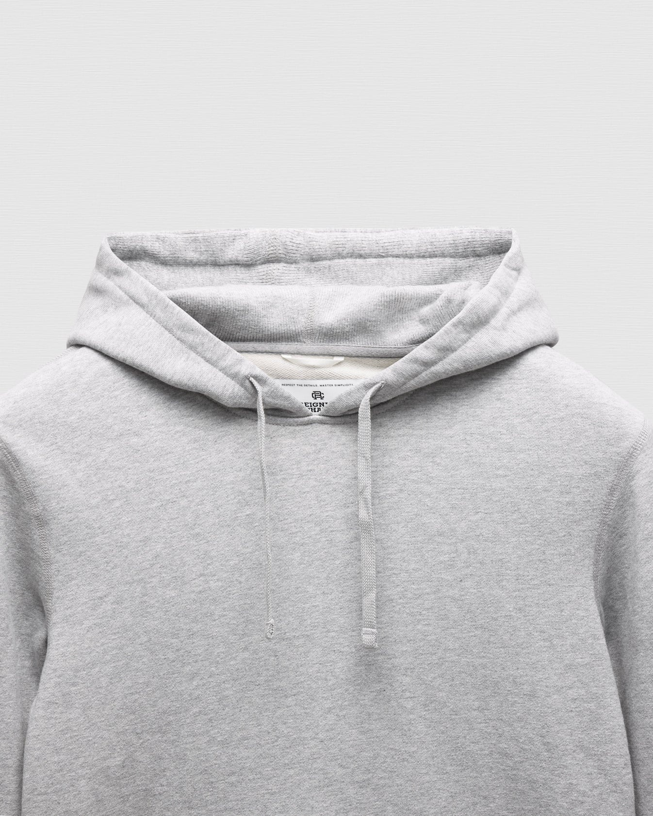 Midweight Terry Slim Hoodie Heather Grey - 2