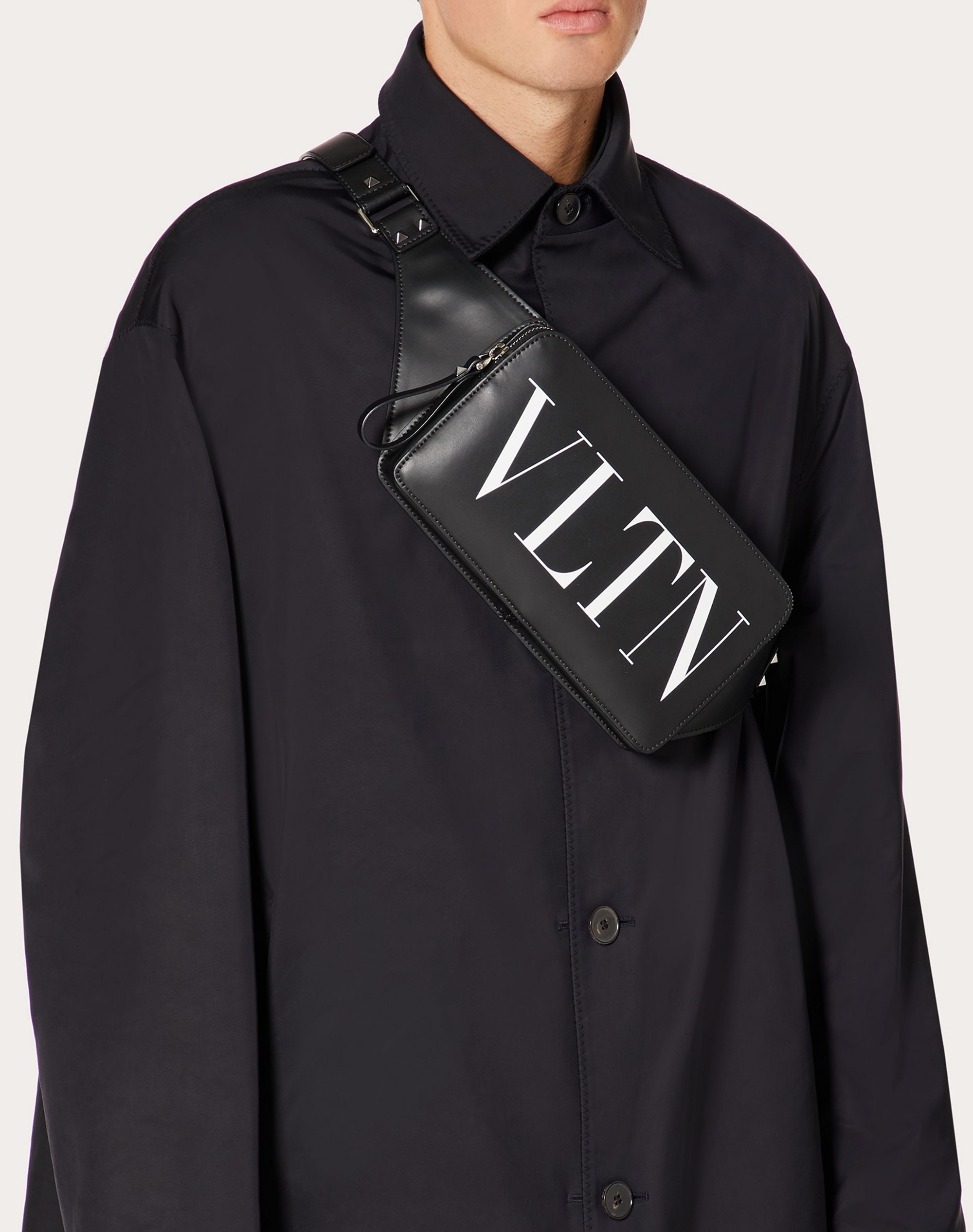 LEATHER VLTN BELT BAG - 12