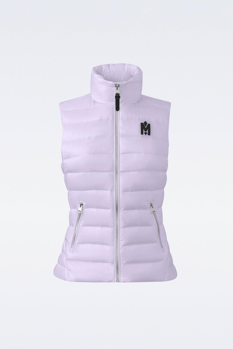 KARLY Recycled E3-Lite down vest with peplum 1