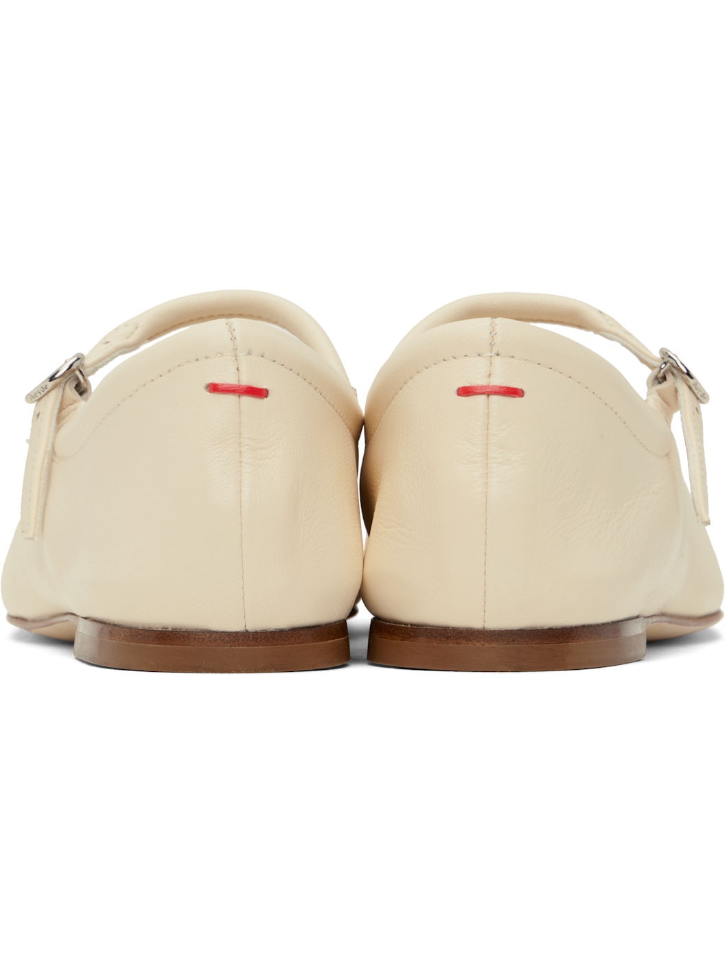Off-White Uma Leather Mary-Jane Ballerina Flats - 2