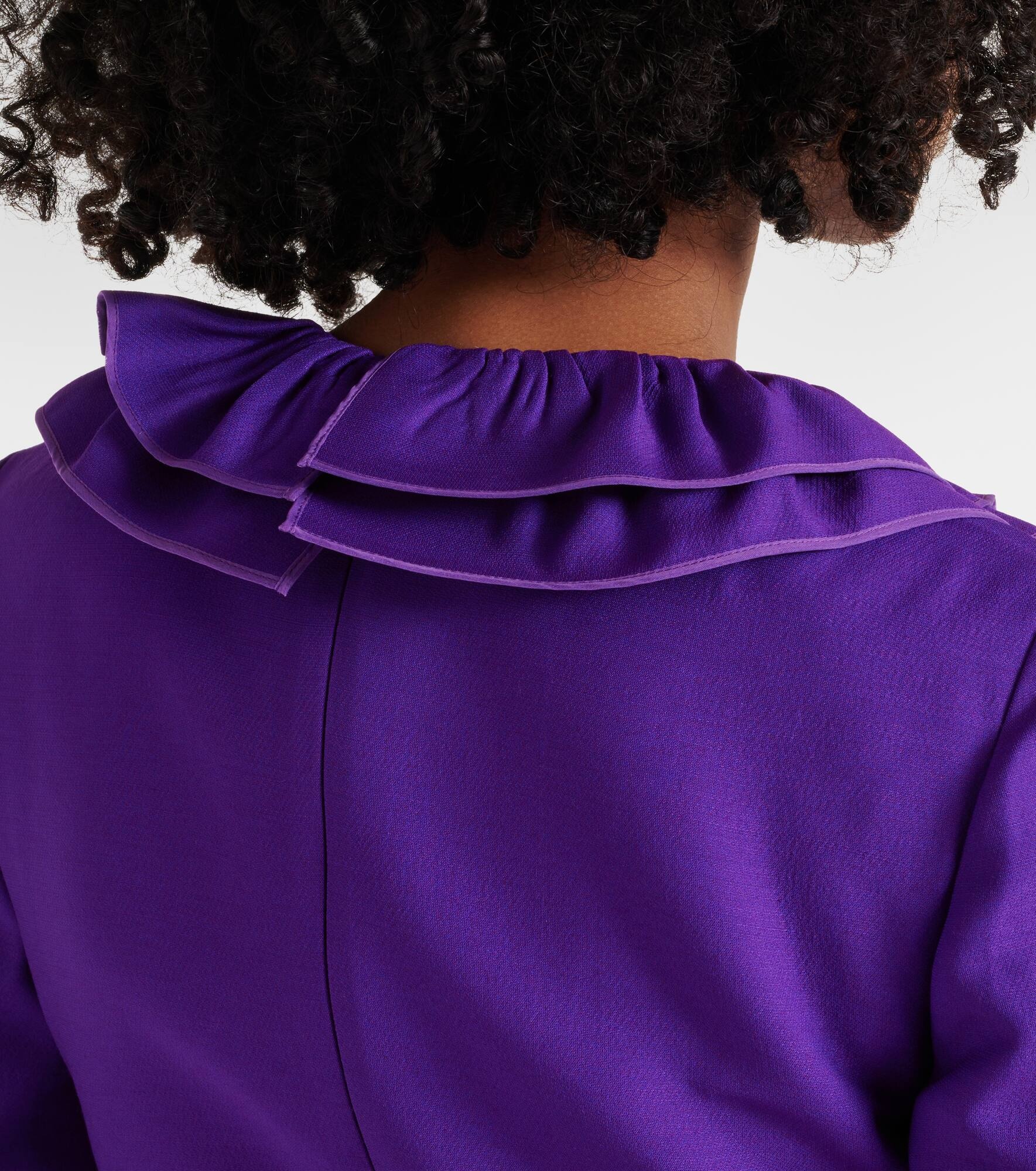 Crepe Couture ruffled wrap dress - 6