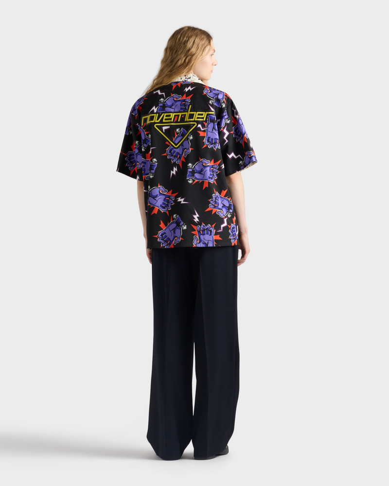 Timecapsule printed cotton shirt 8