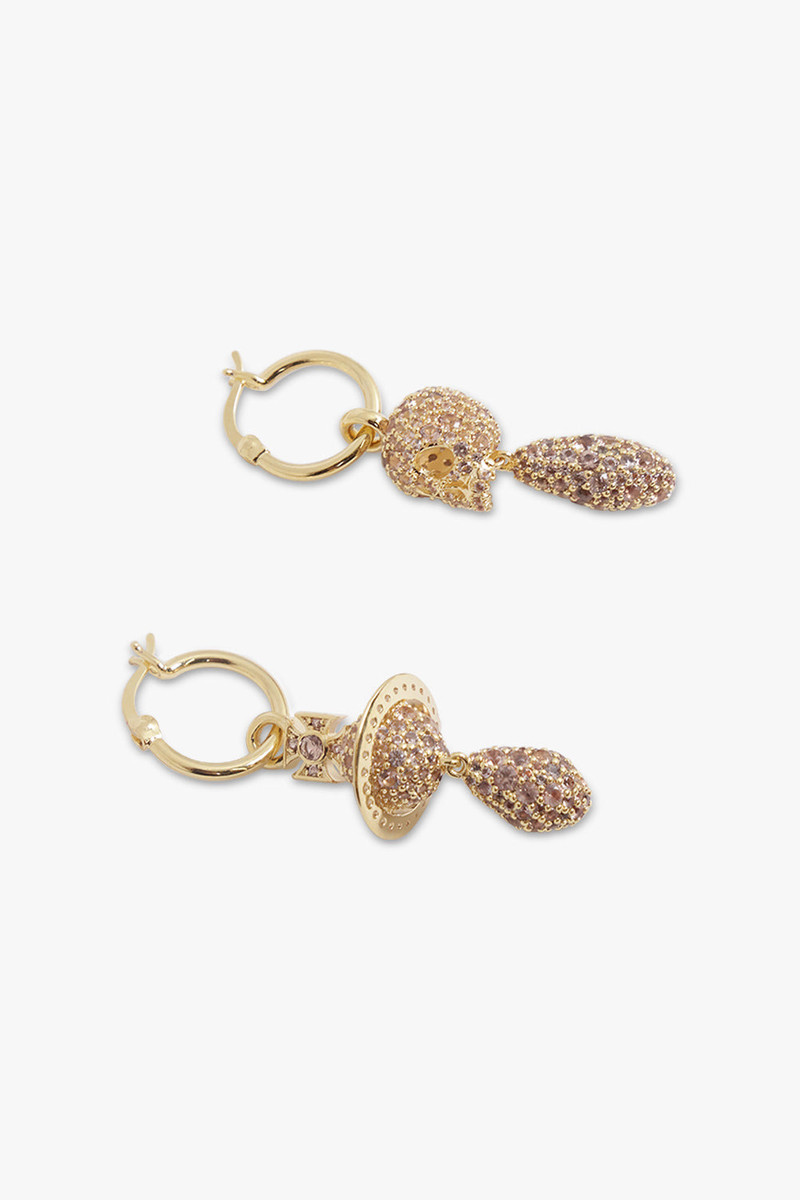 Vivienne Westwood CIRCE SKELETON X ORB DROP EARRINGS | GOLD outlook