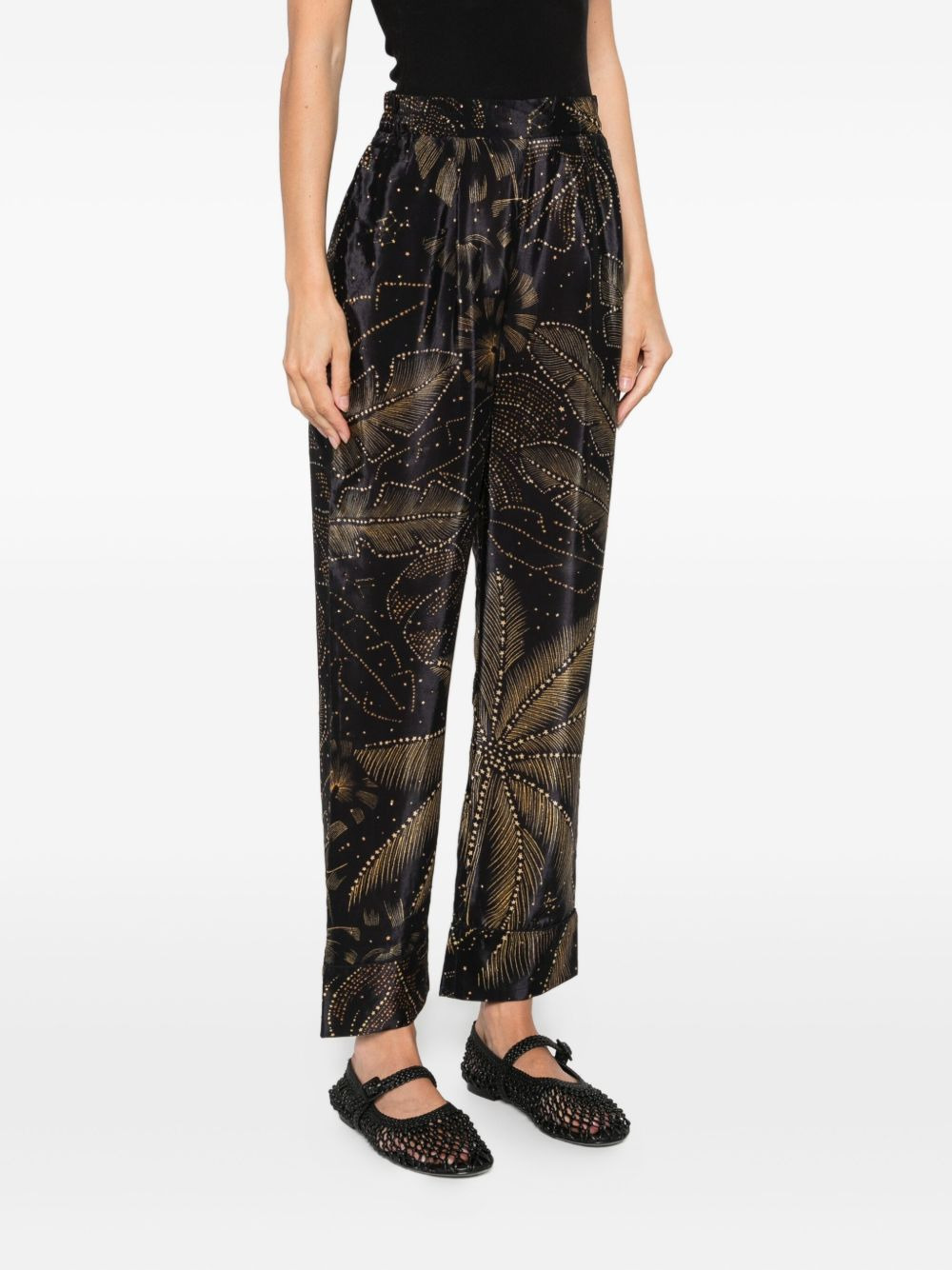 palm-tree print trousers - 3