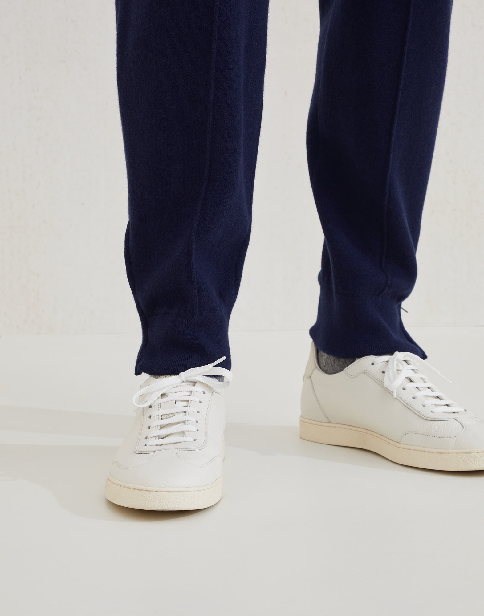 Grained deerskin sneakers - 4