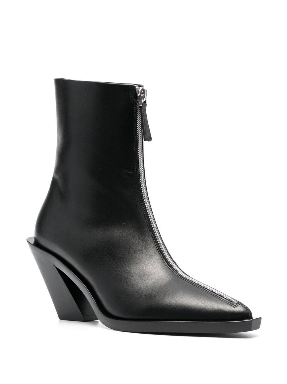 sculpted 85mm block-heel boots - 2