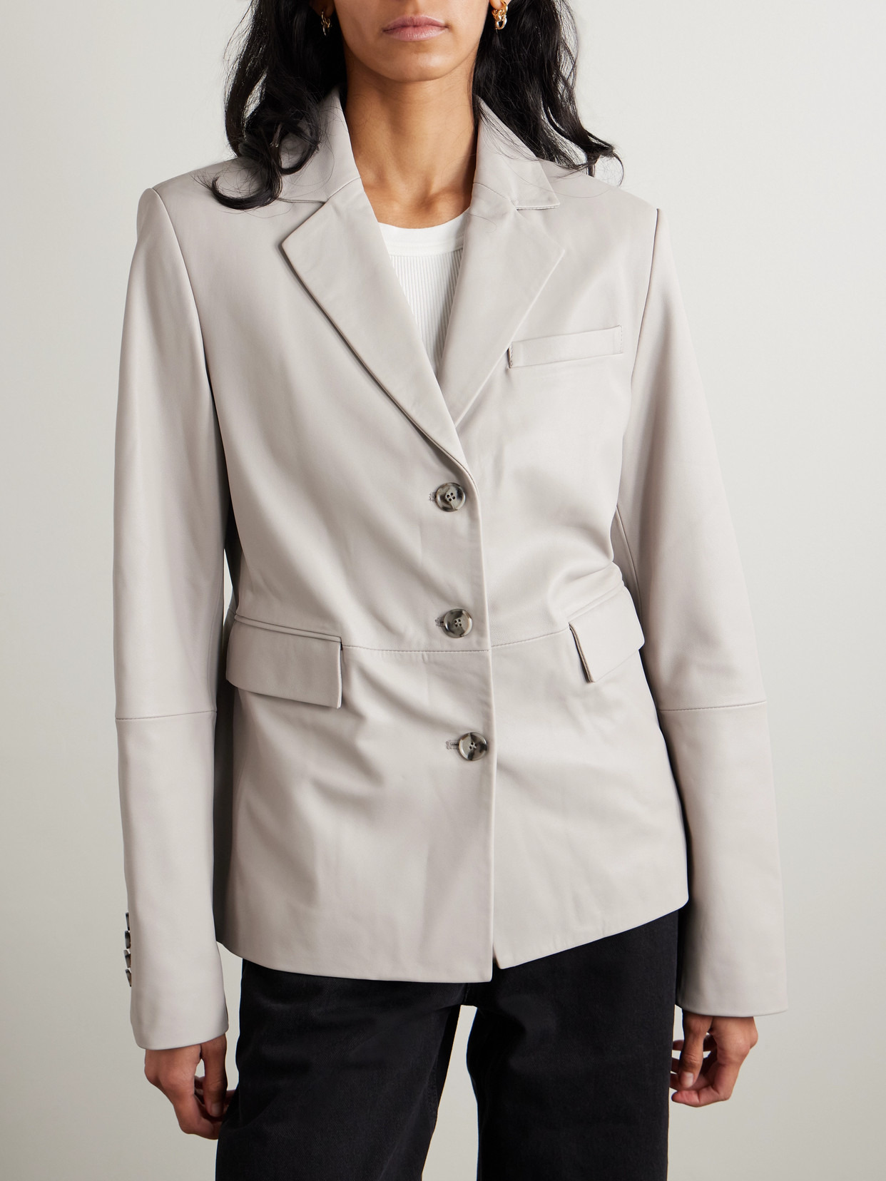 Aldo Leather Blazer - 4