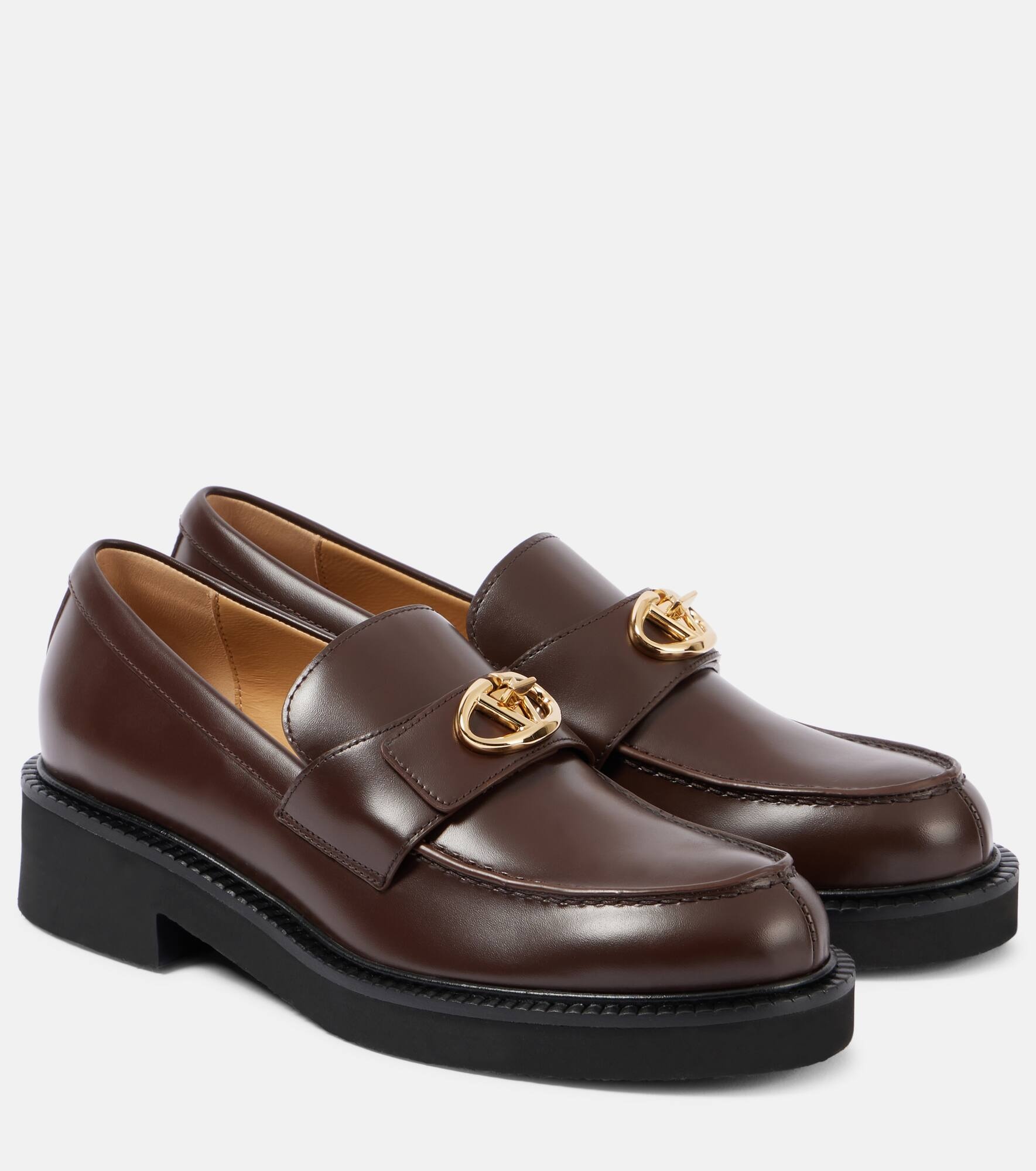 VLogo Locker leather loafers - 1