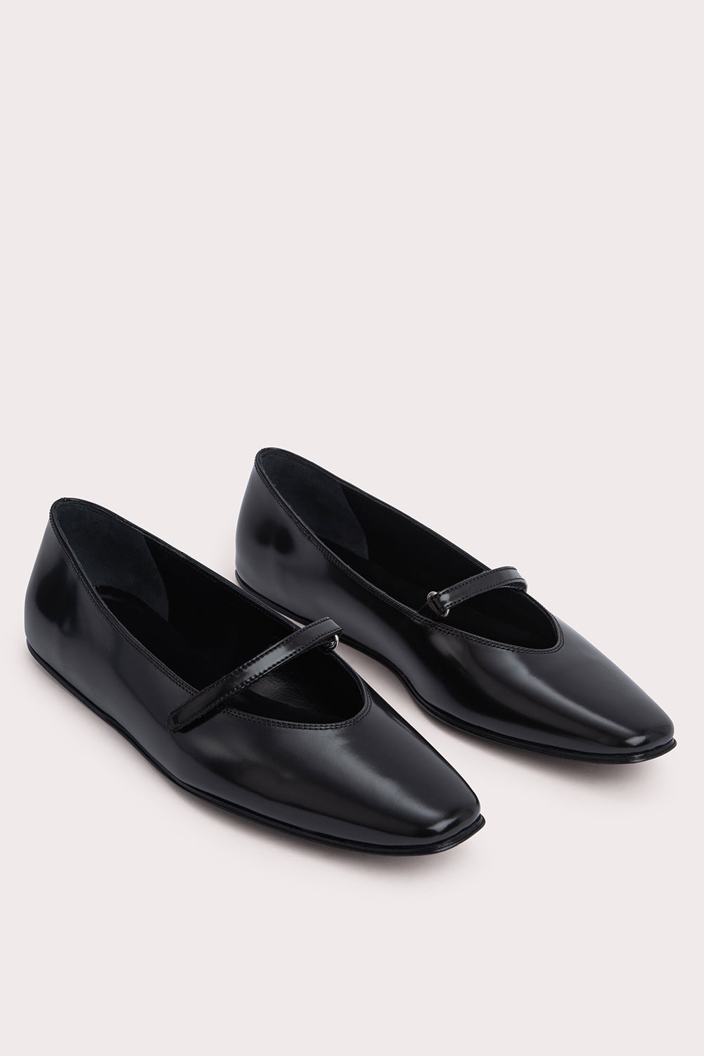 Molly Black Semi Patent Leather - 2