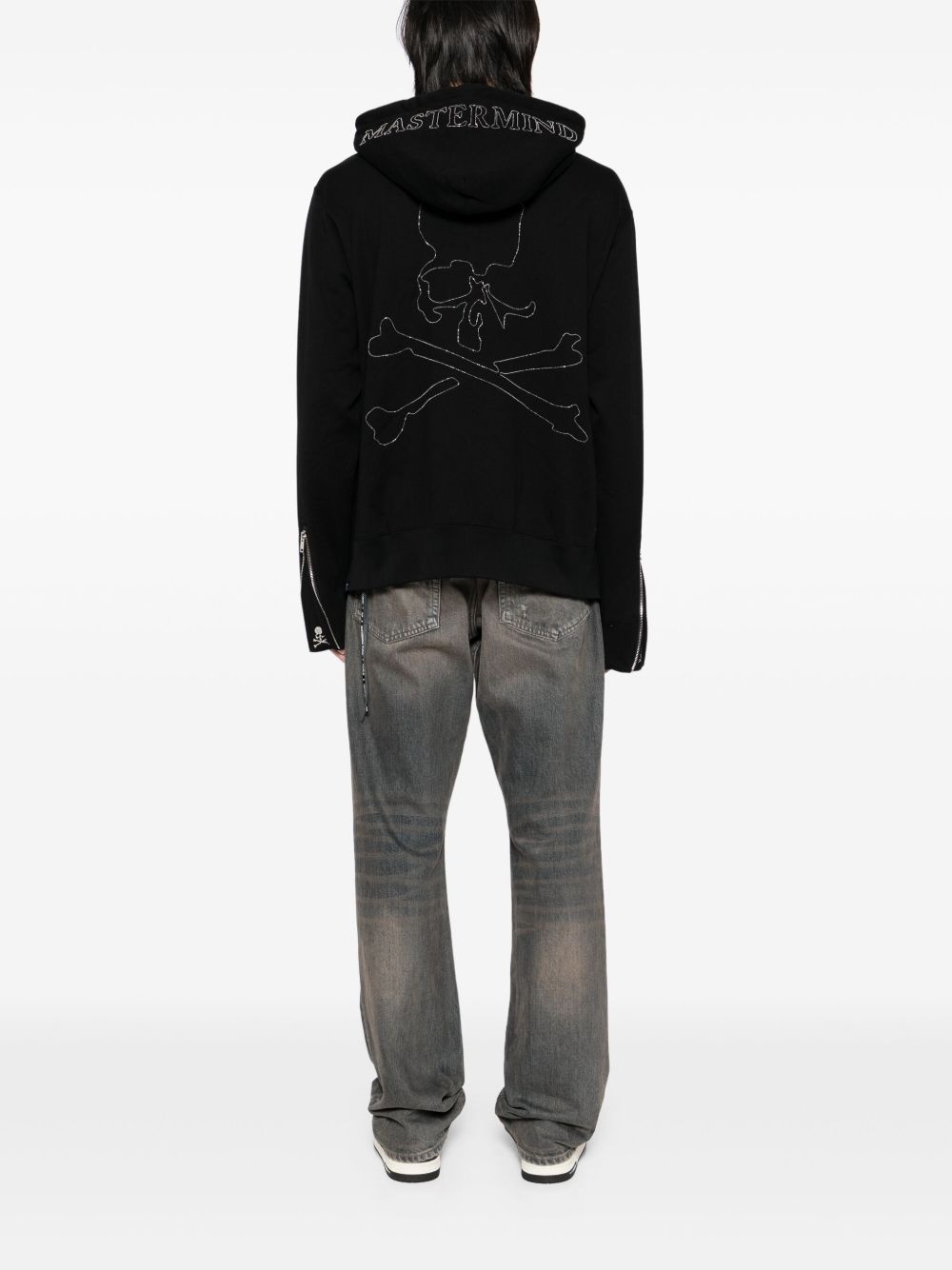 bead-embellished hoodie - 2