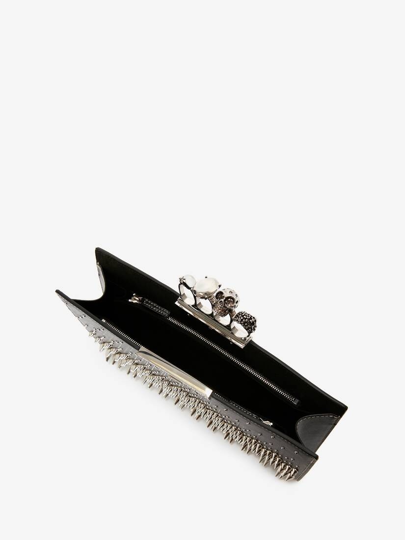 Women's Jewelled Flat Pouch in Black 4