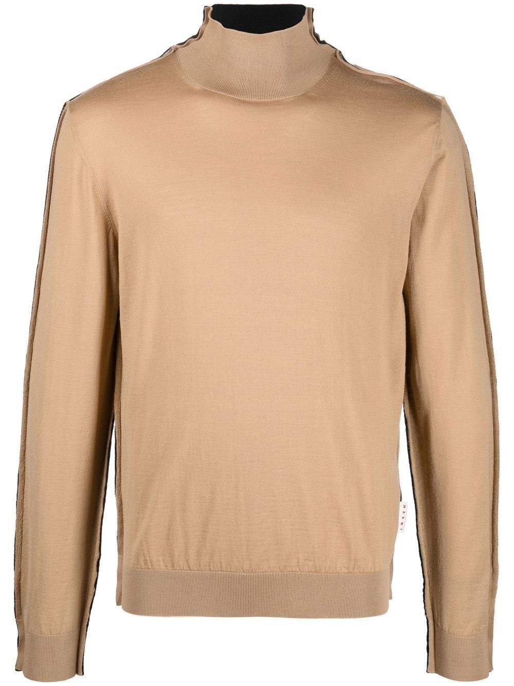 rollneck two-tone jumper - 1