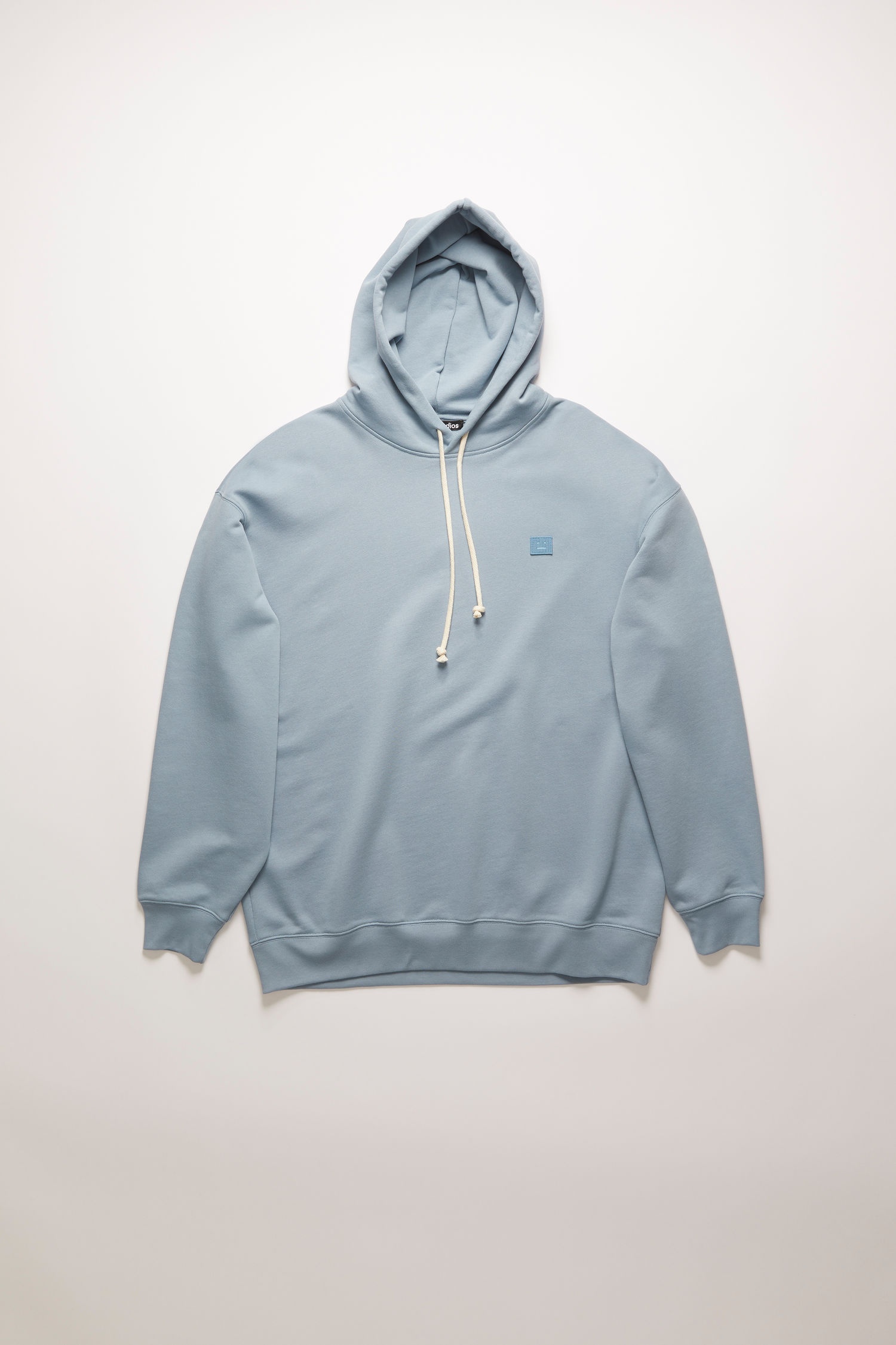 Oversized hooded sweatshirt mineral blue - 1