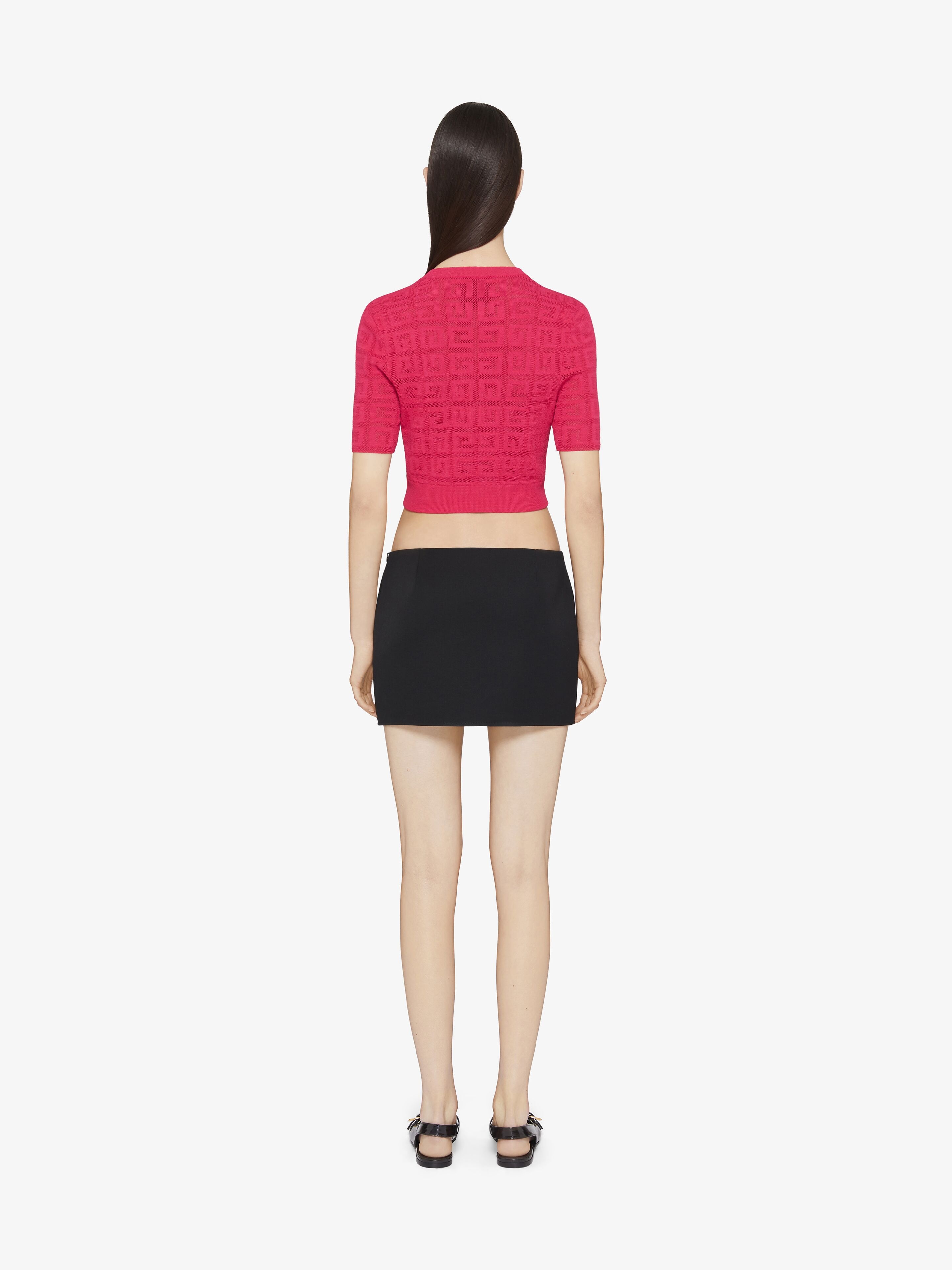 CROPPED SWEATER IN 4G JACQUARD - 3