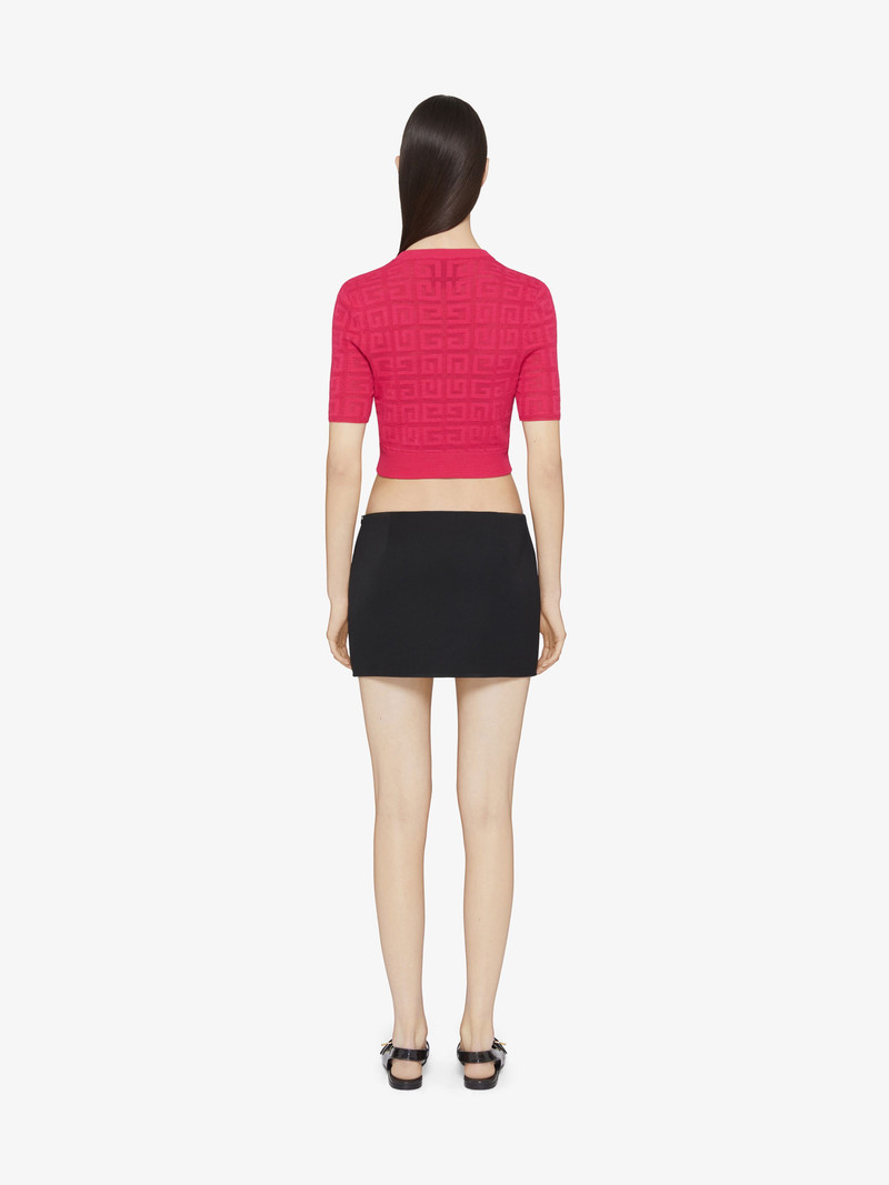 CROPPED SWEATER IN 4G JACQUARD 3