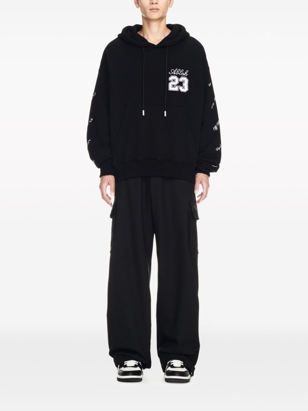 23 Skate logo-embroidered hoodie - 2