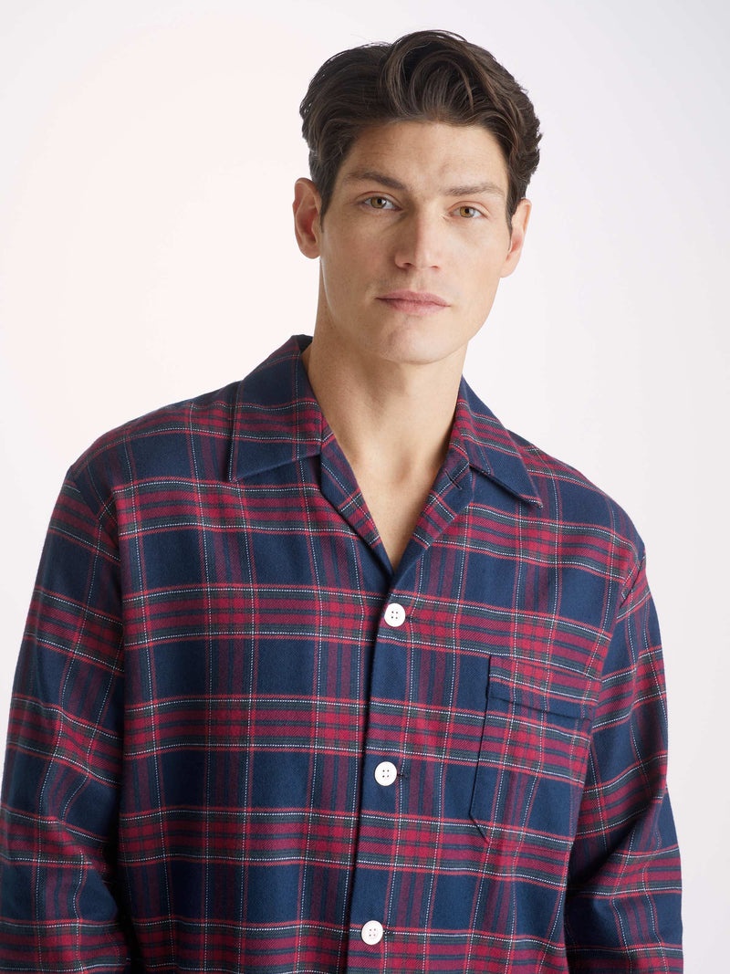 Men's Classic Fit Pyjamas Kelburn 36 Brushed Cotton Multi - 2