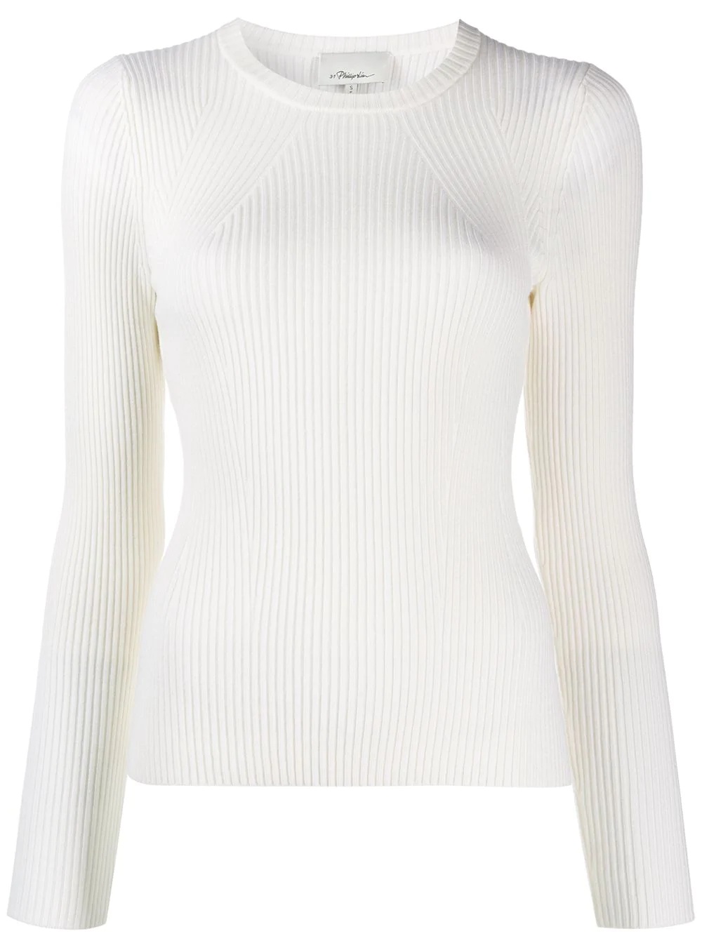 ribbed fitted jumper - 1