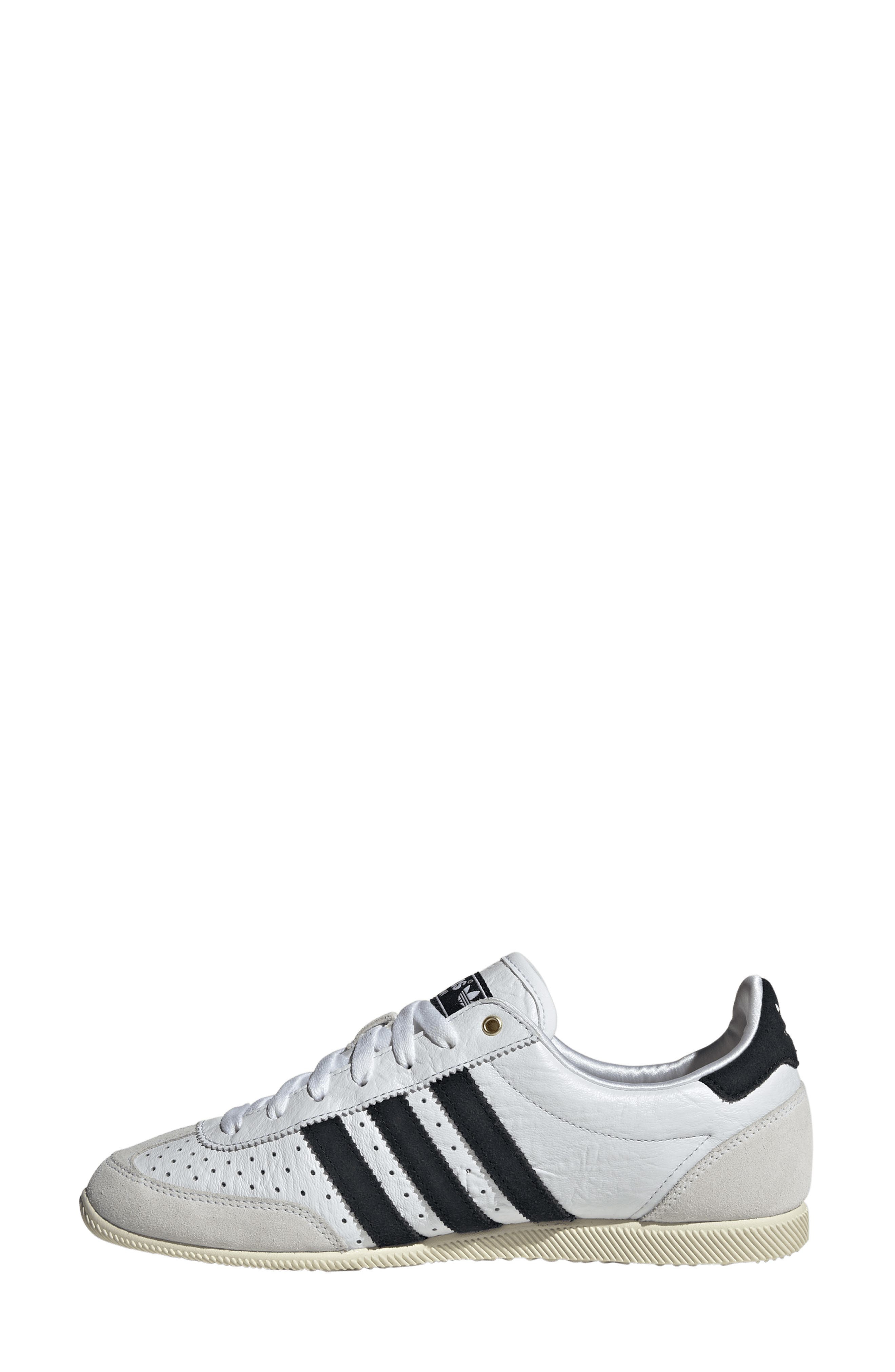 adidas Japan Low Top Sneaker in White/Core Black/Gold Met at Nordstrom - 6