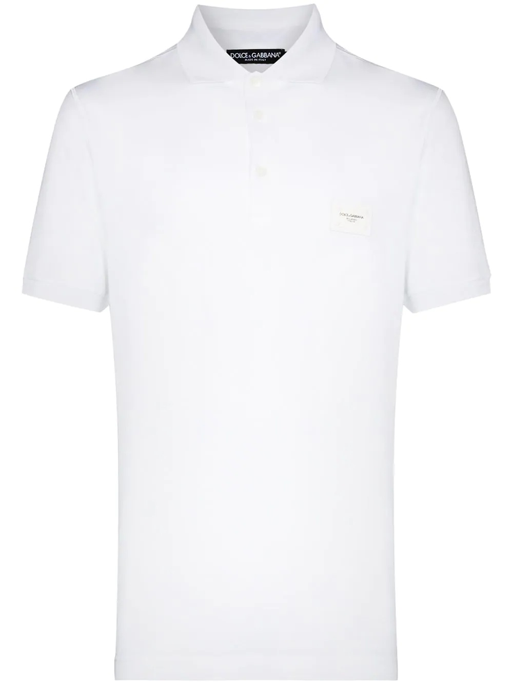 logo plaque polo shirt - 1