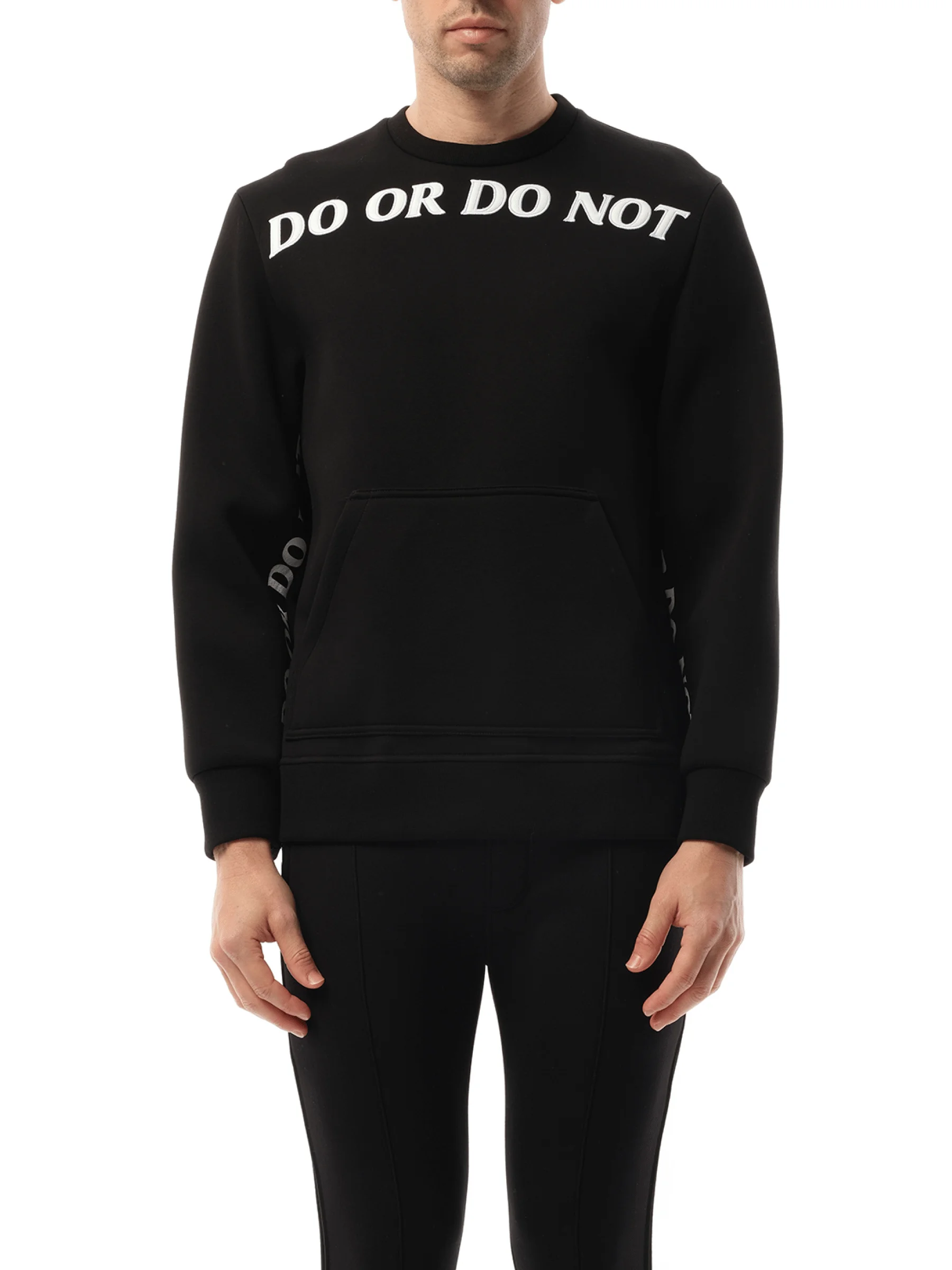 Sweatshirt in Black/White - 1