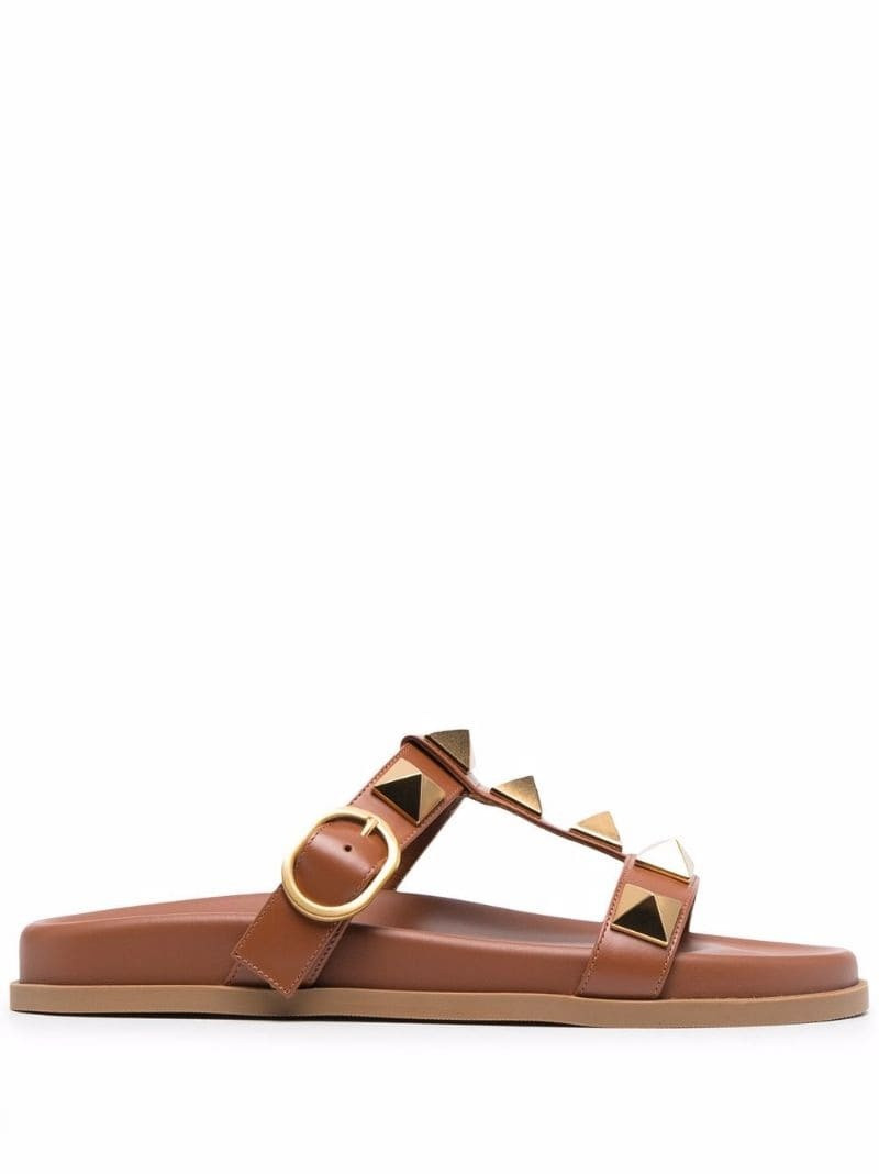 Valentino Roman Stud slide sandals outlook
