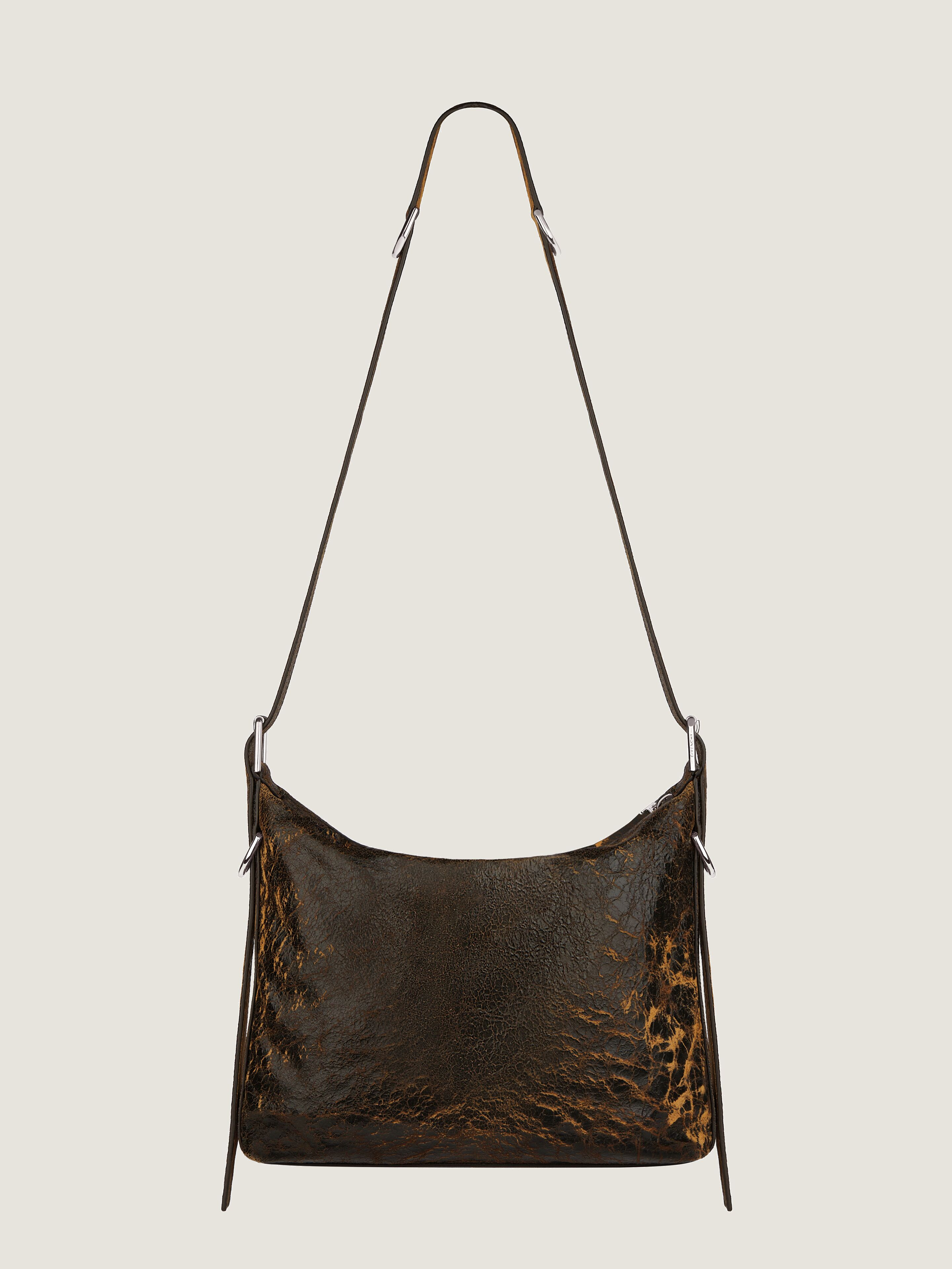 VOYOU CROSSBODY BAG IN CRACKLED LEATHER - 3