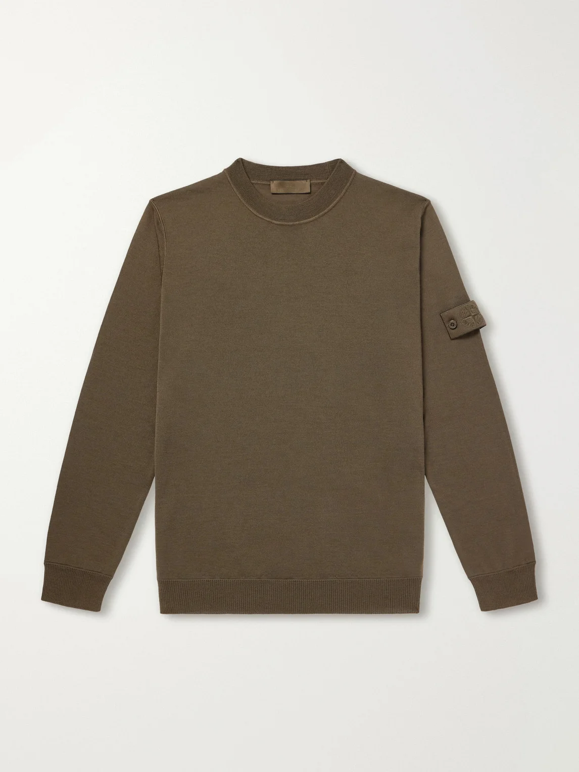 STONE ISLAND GHOST Knitted Virgin Wool Sweater - 1