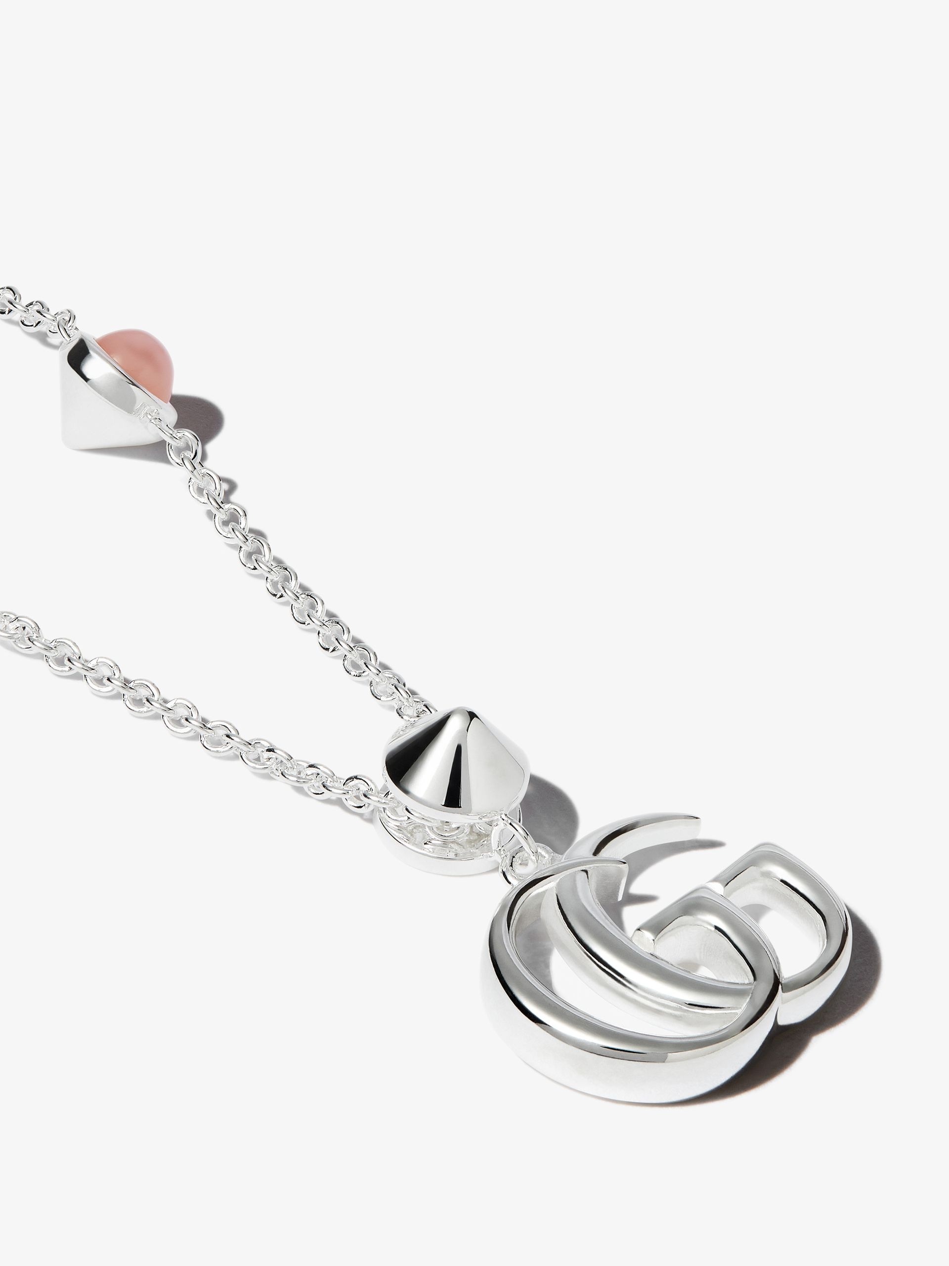 Double G mother of pearl necklace - 5