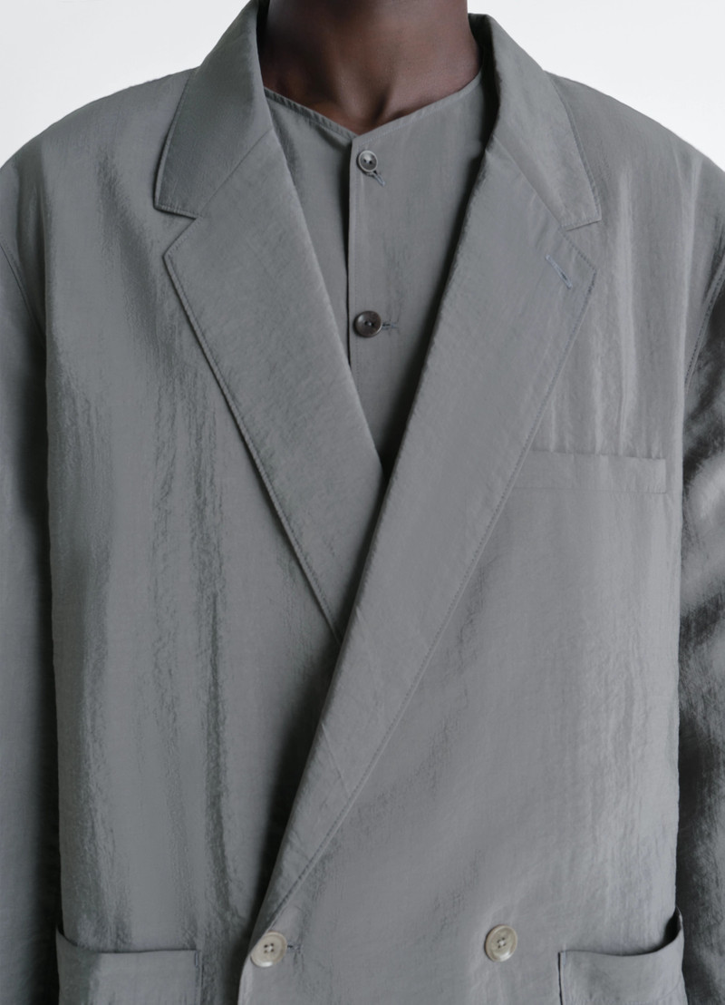 SOFT DOUBLE BREASTED JACKET IN DRY SILK 4