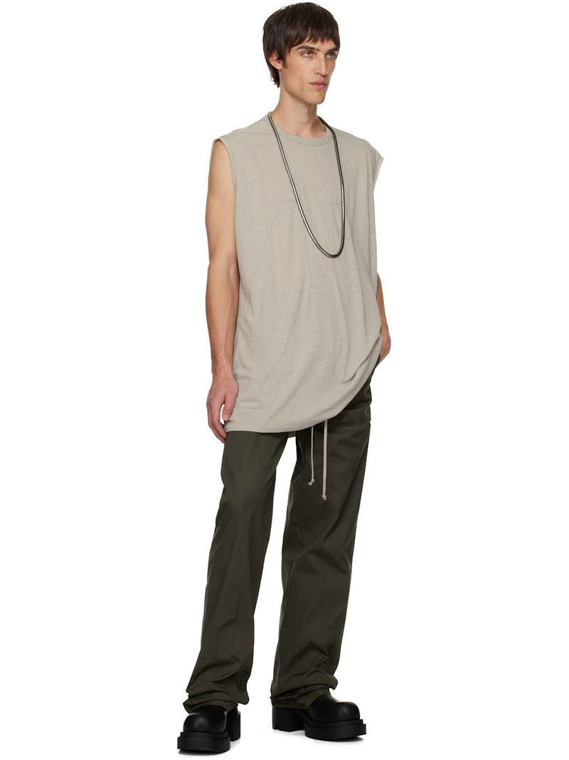 Rick Owens Khaki Concordians Dietrich Drawstring Trousers outlook