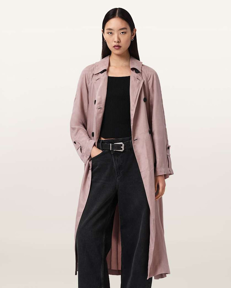 ALLSAINTS LIZIE DOUBLE BREASTED TRENCH COAT outlook